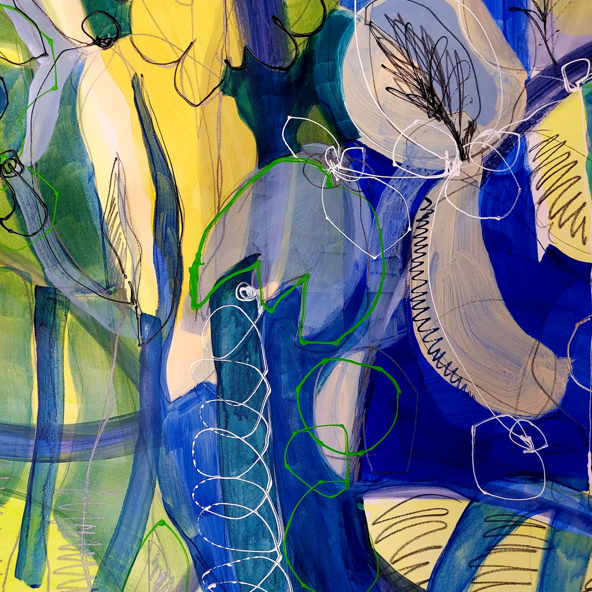 Water Flowers VI Poster och Canvastavla