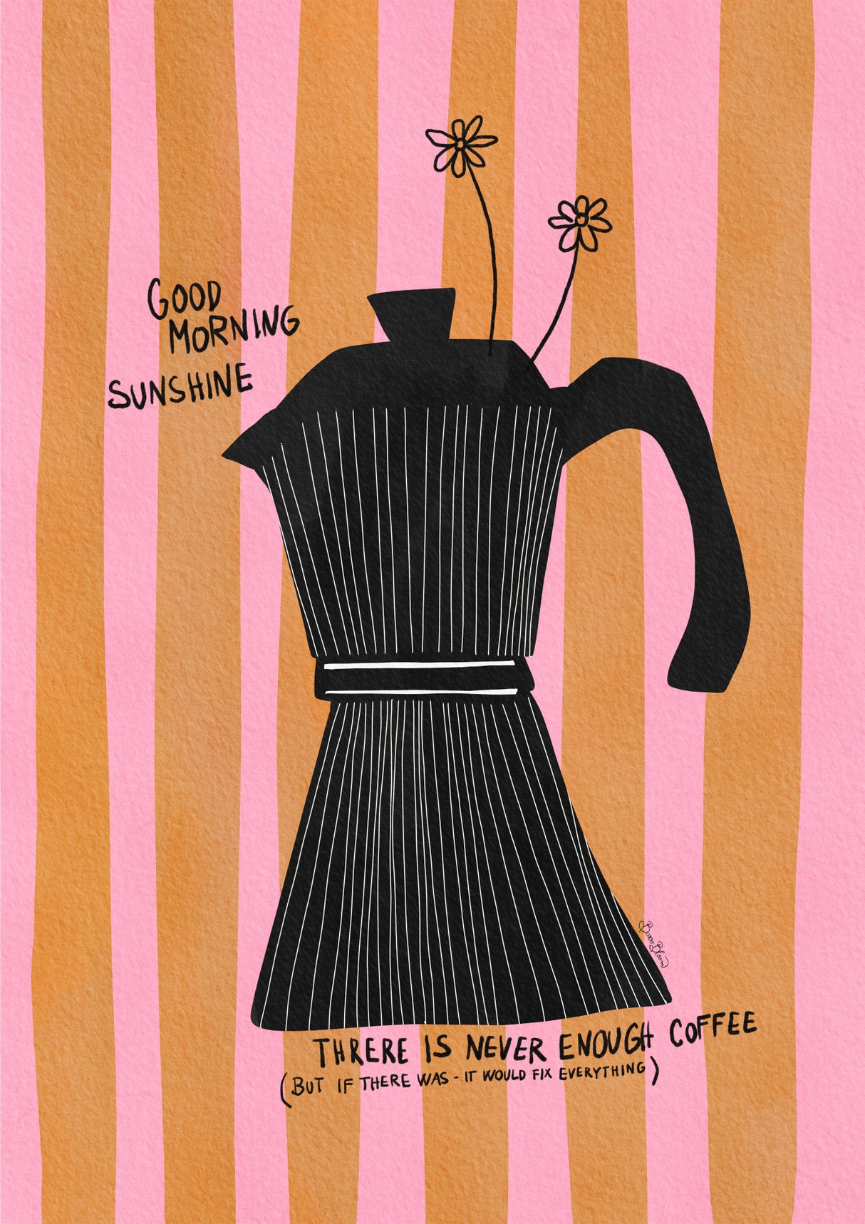 Mocca Coffee Sunshine Poster och Canvastavla