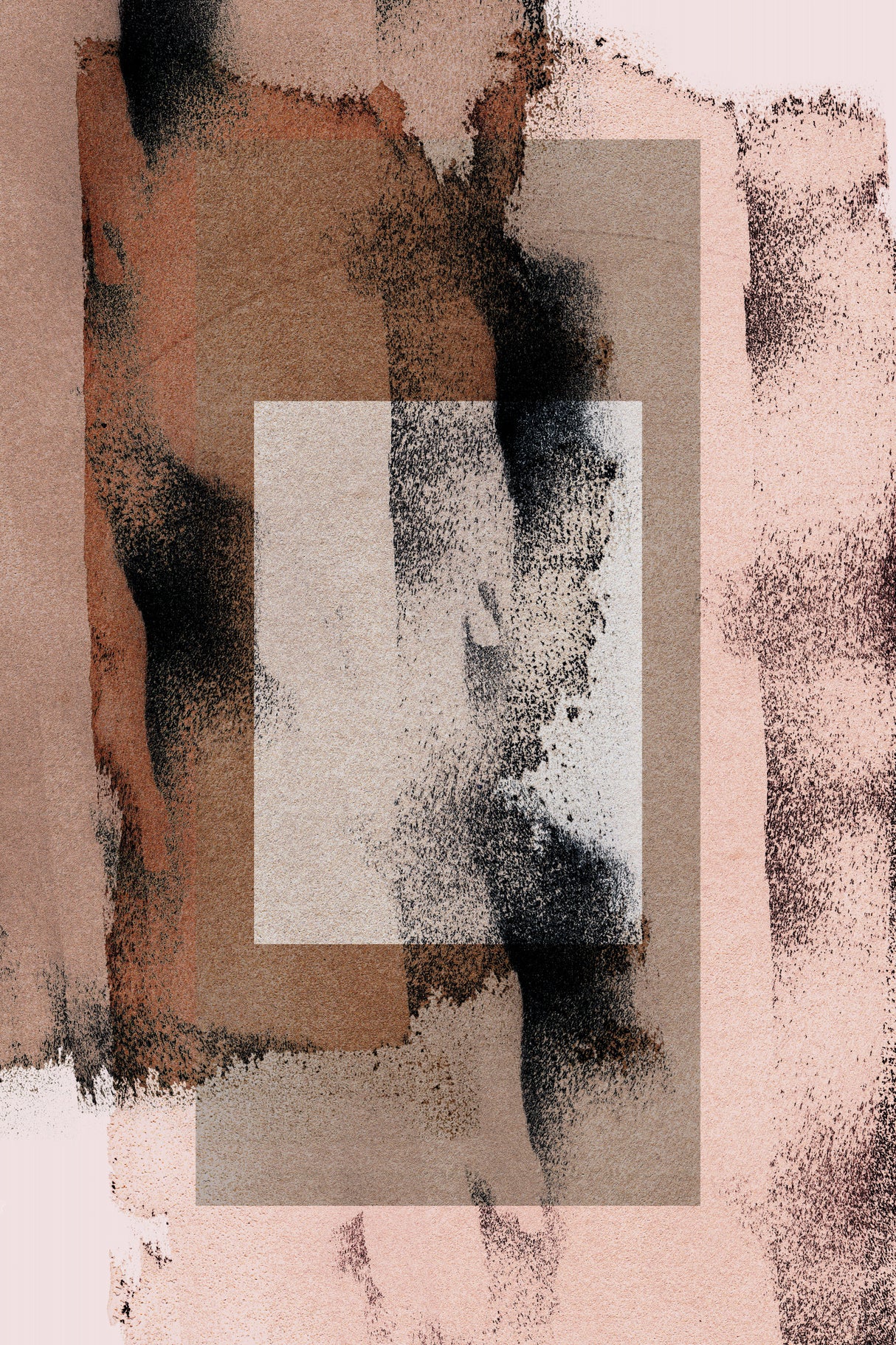 Abstract Brush Strokes 17y Poster och Canvastavla