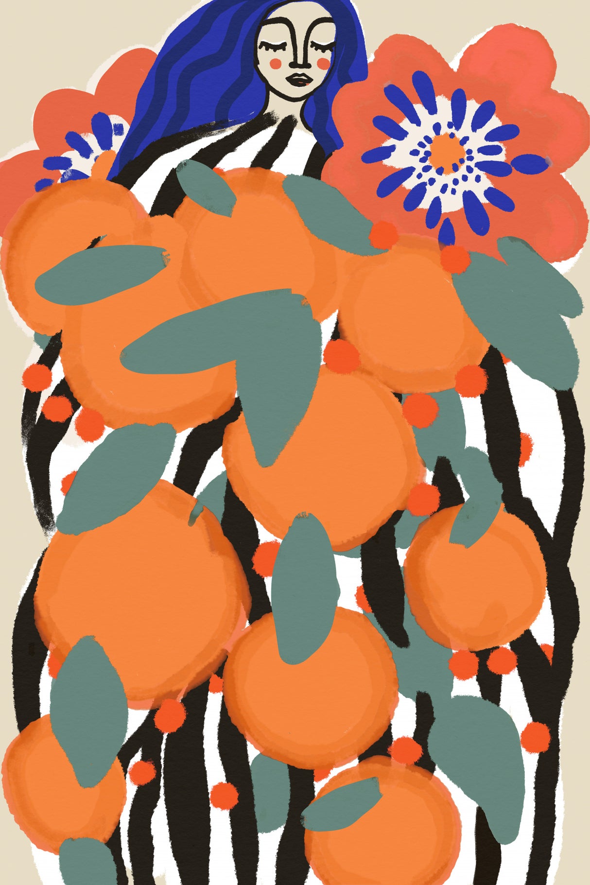 Fruit Princess Poster och Canvastavla