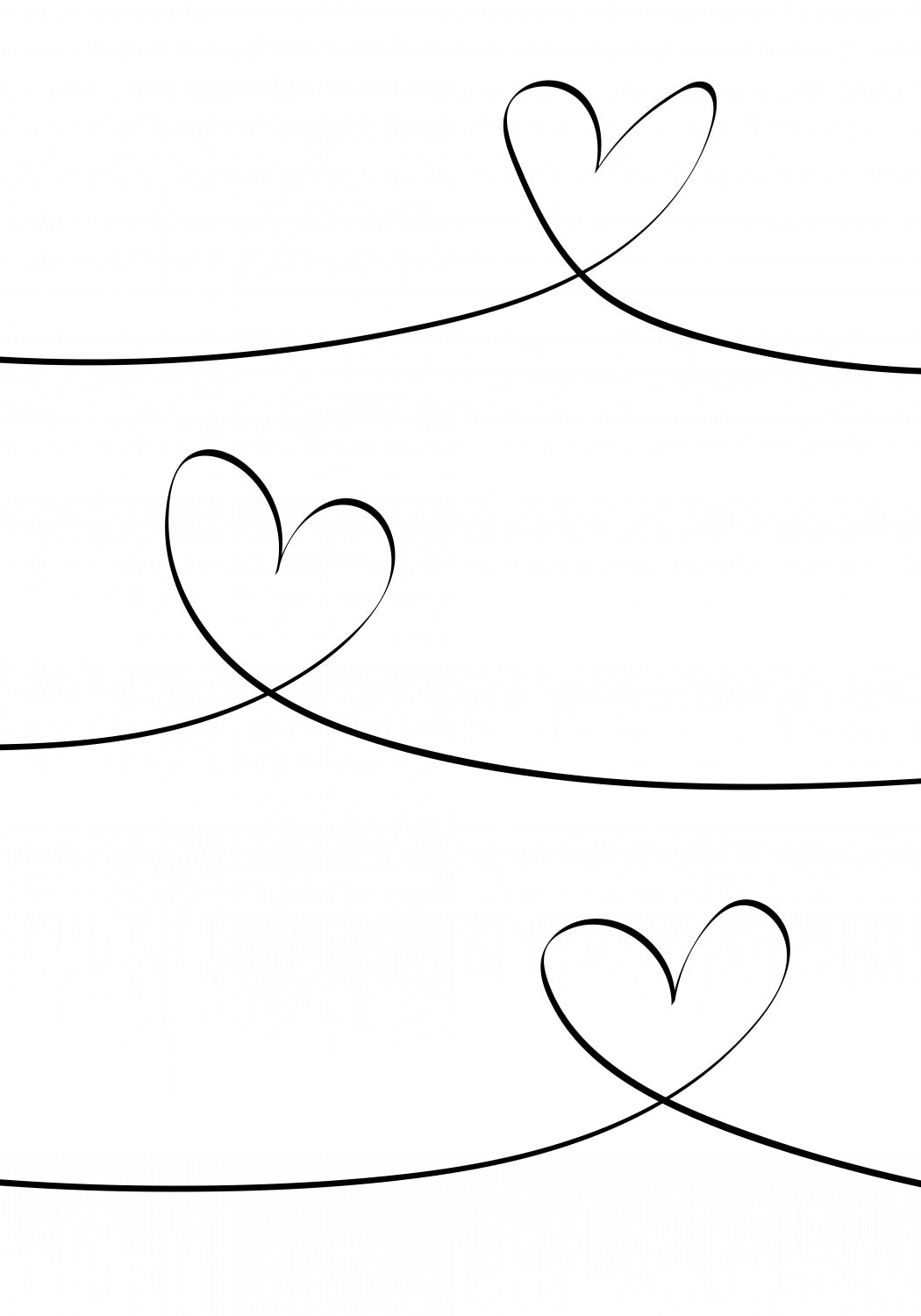 One Line 02 Poster och Canvastavla