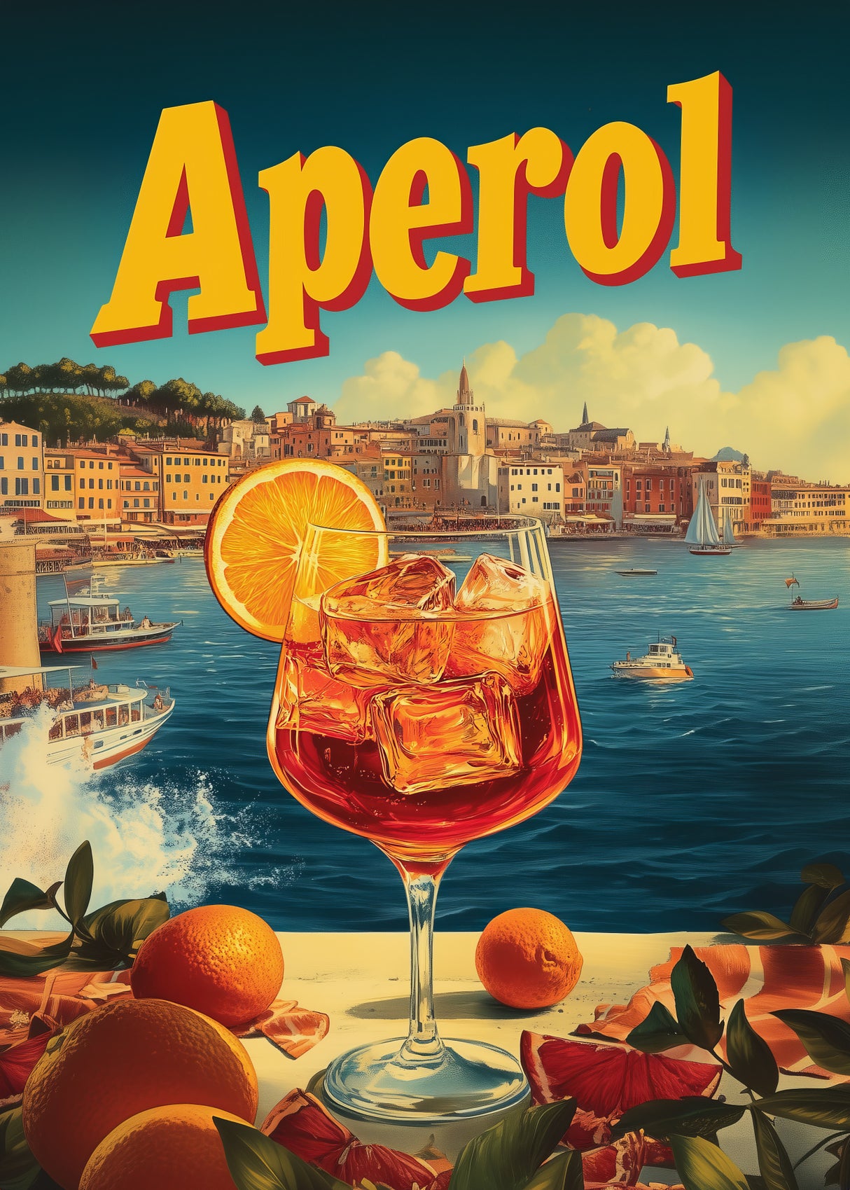 Aperol Vintage Commercial Poster och Canvastavla