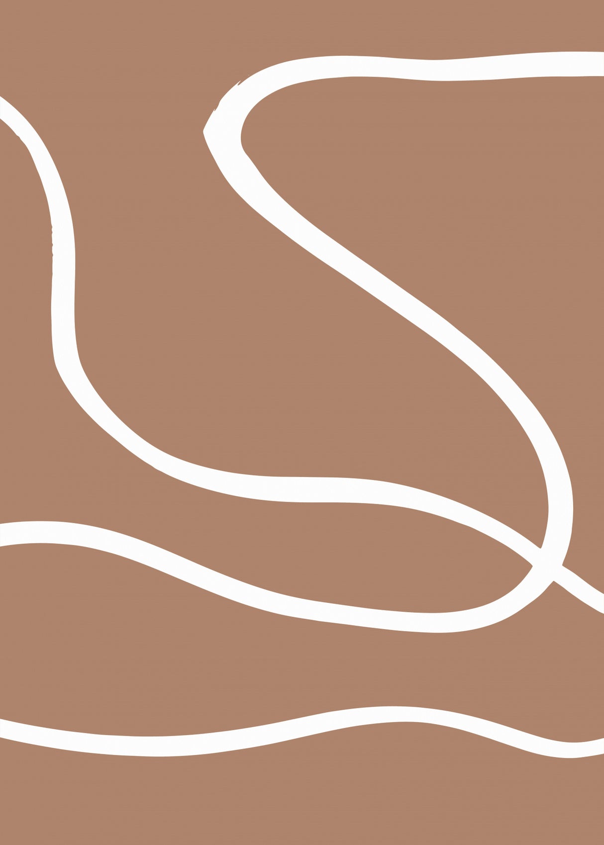 Abstract Mocha Poster och Canvastavla