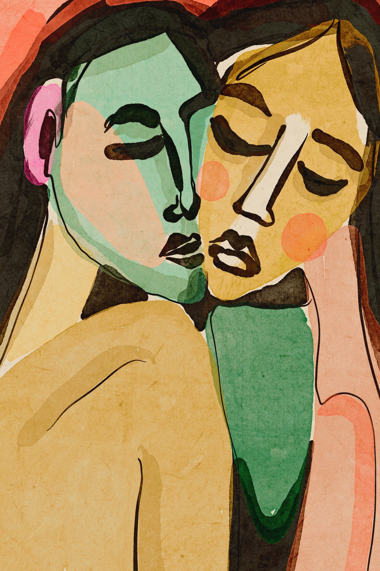 Lovers Poster och Canvastavla