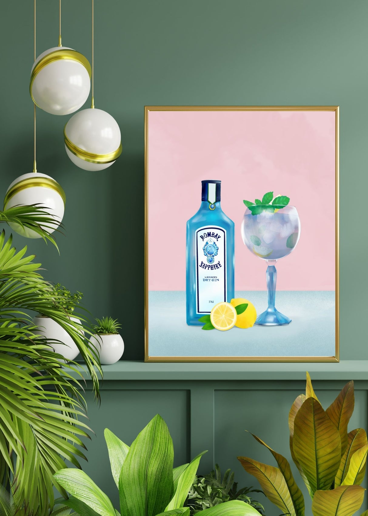Gin Cocktail Poster PL
