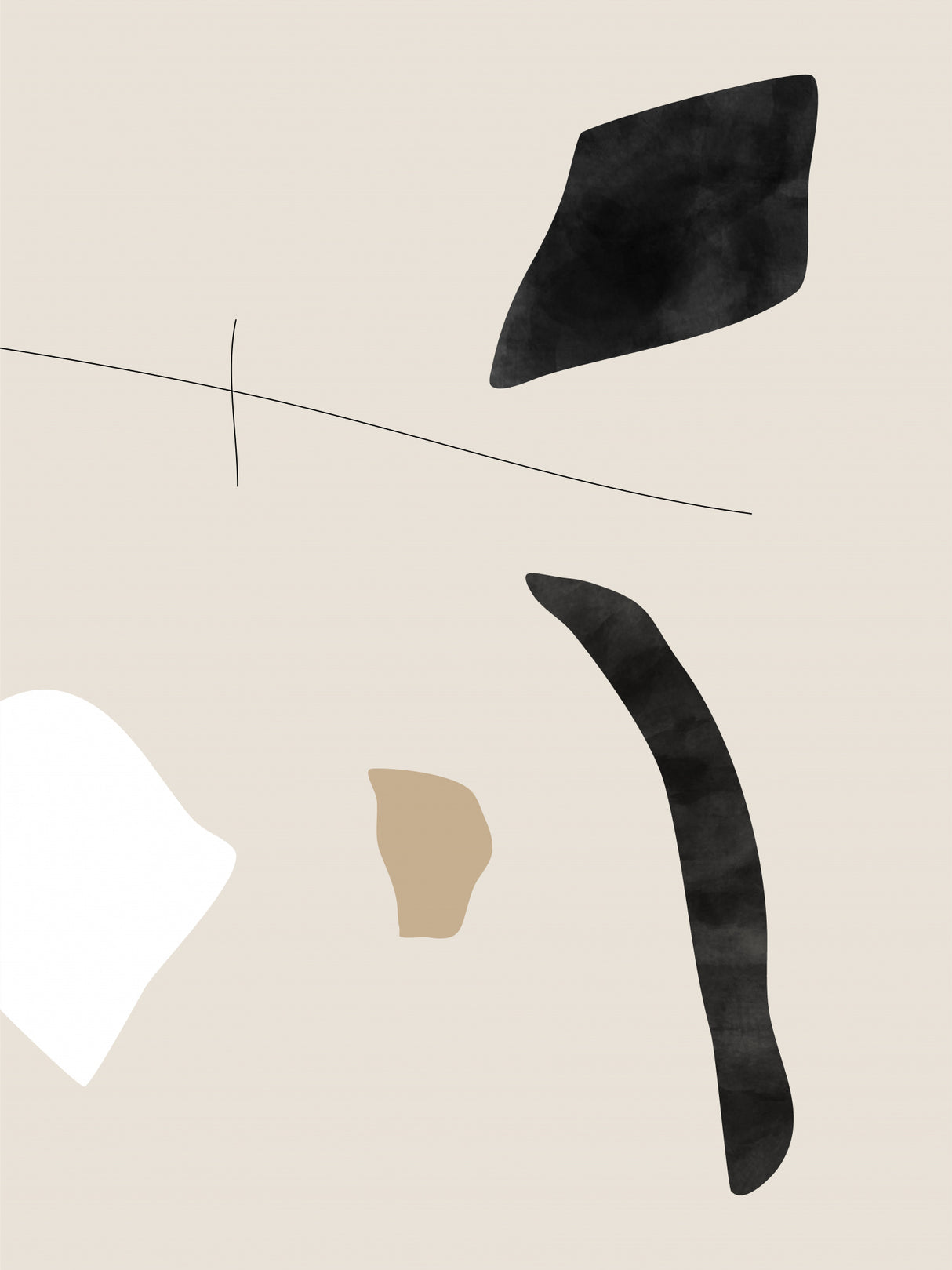 Graphic Shapes and Lines Poster Poster och Canvastavla