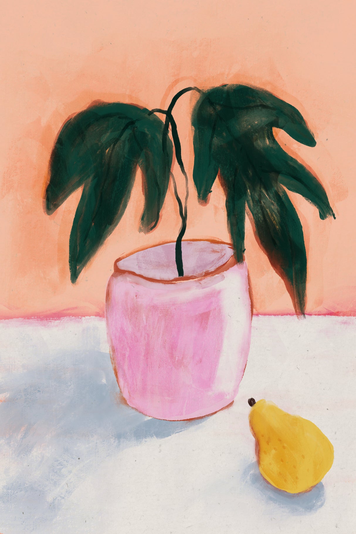 Plant And Pear Poster och Canvastavla