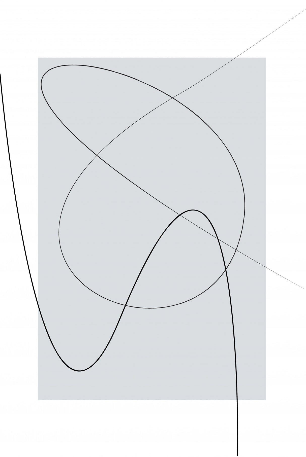 Gray Abstract Poster och Canvastavla