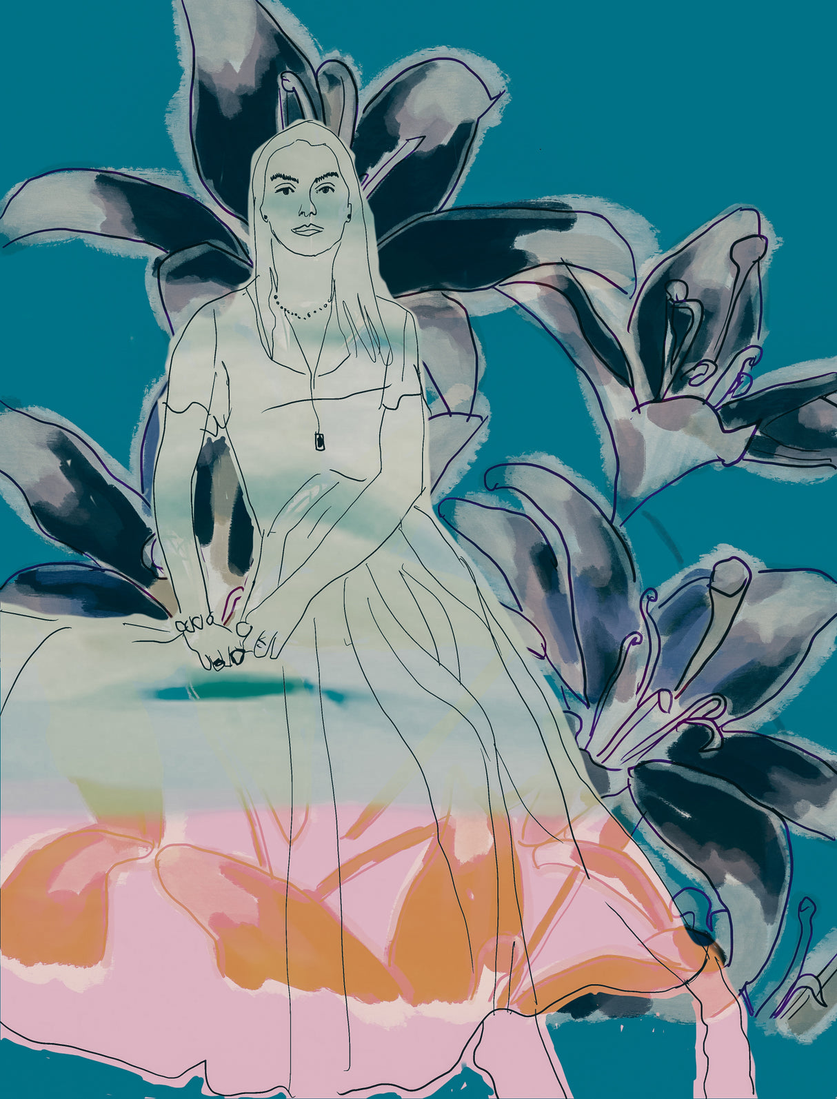 The Wild Flowers of Avalon Poster och Canvastavla
