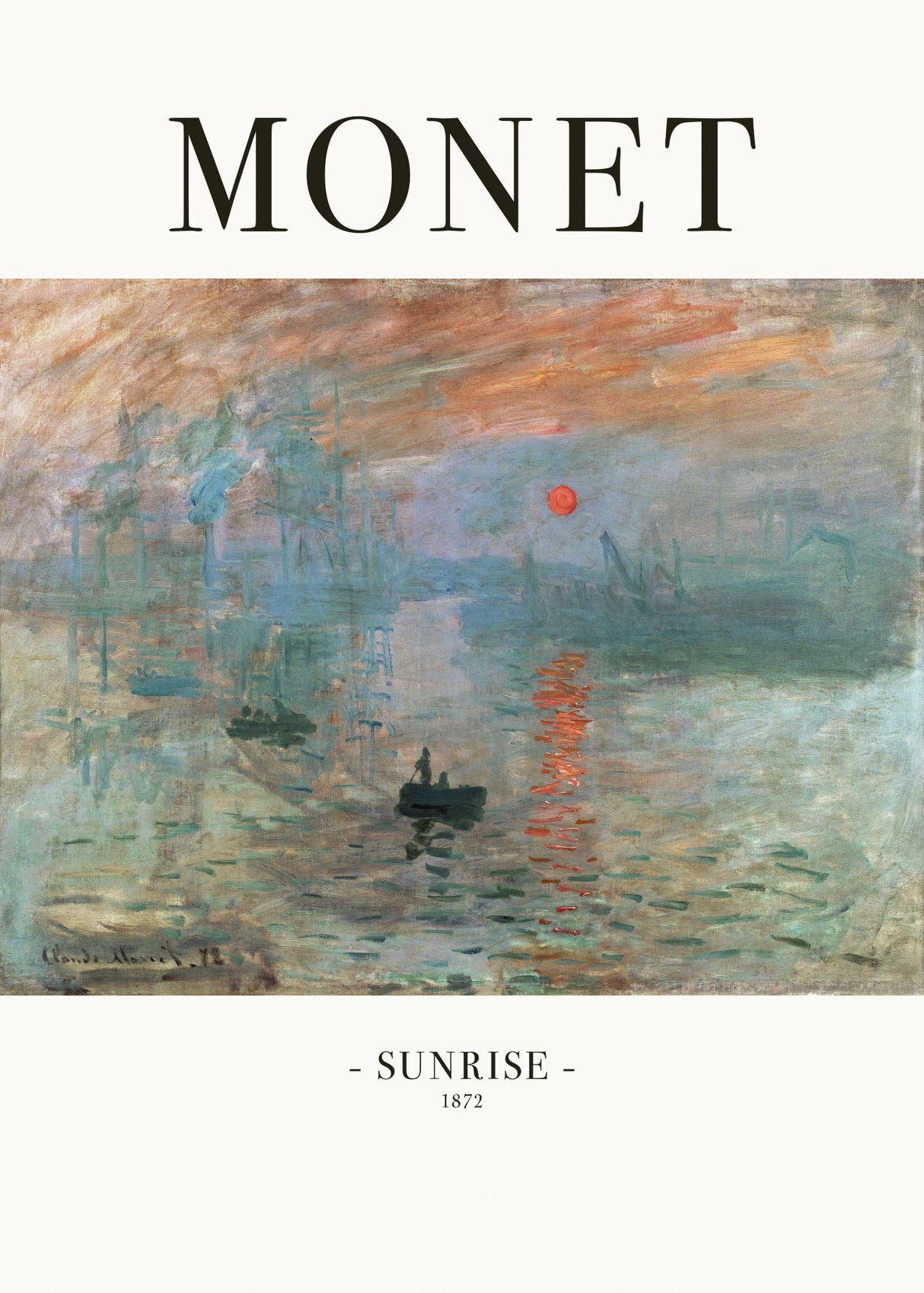 Sunrise 1872 Poster och Canvastavla