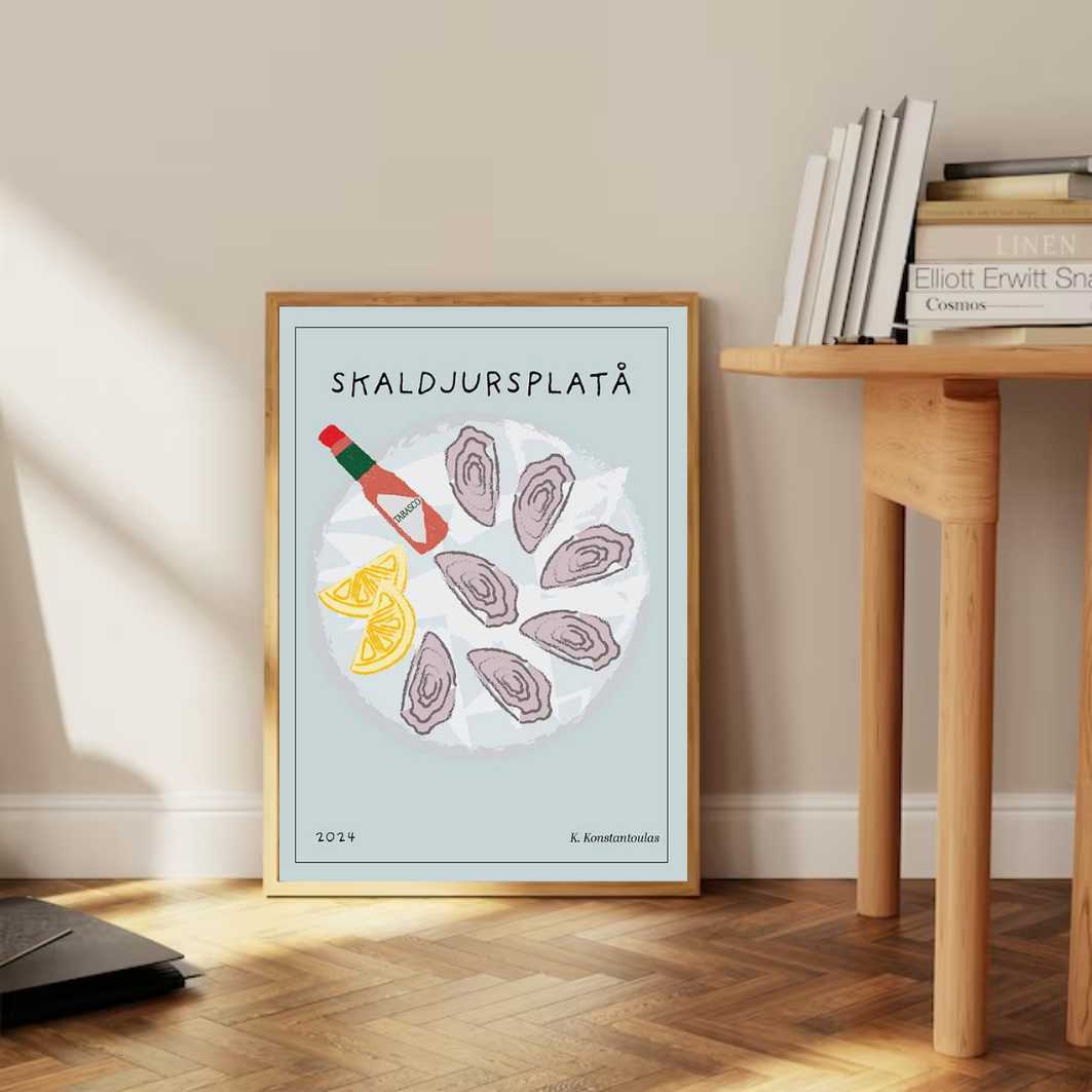 Skaldjursplatå Poster