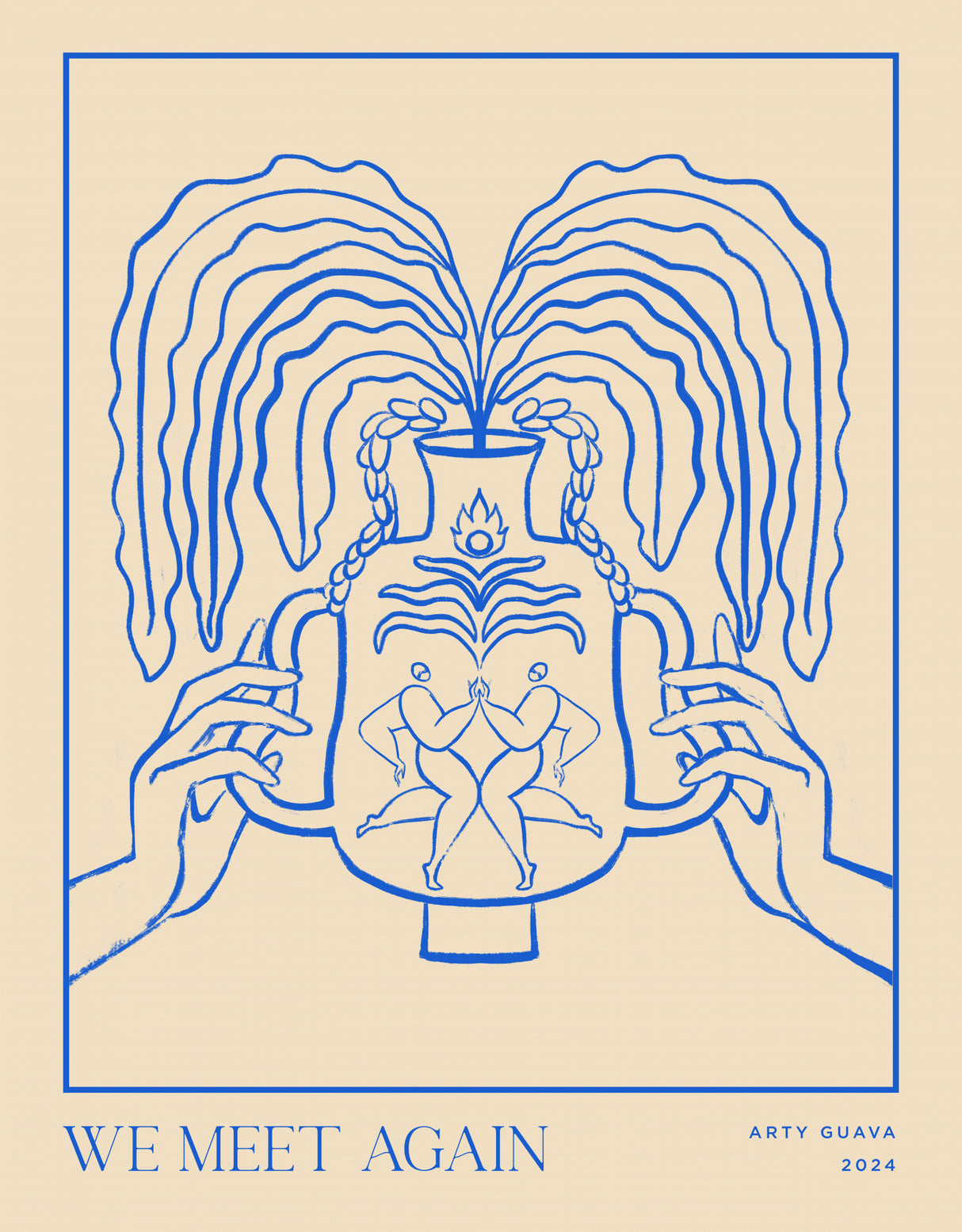 Vessel Collection : We Meet Again (LineArt) Poster och Canvastavla