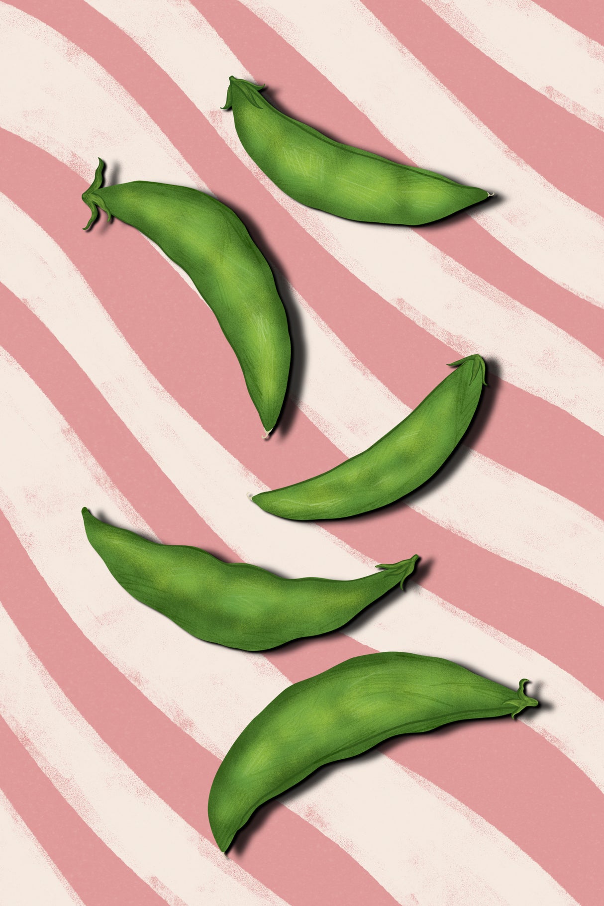 Sugar snap peas Poster och Canvastavla