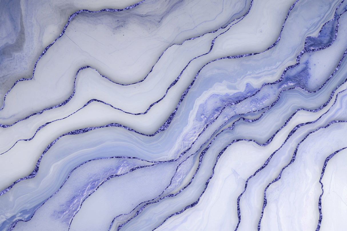 Marble Luxury Blue Poster och Canvastavla