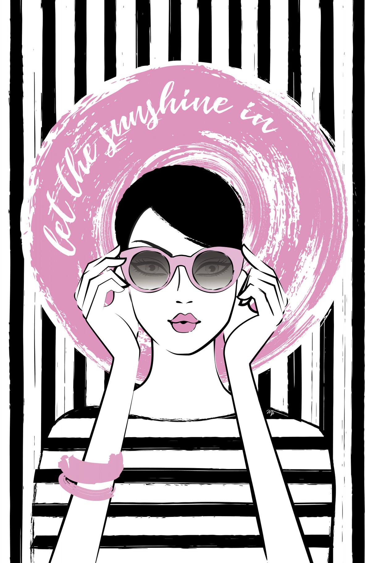 Sunshine Girl Poster och Canvastavla