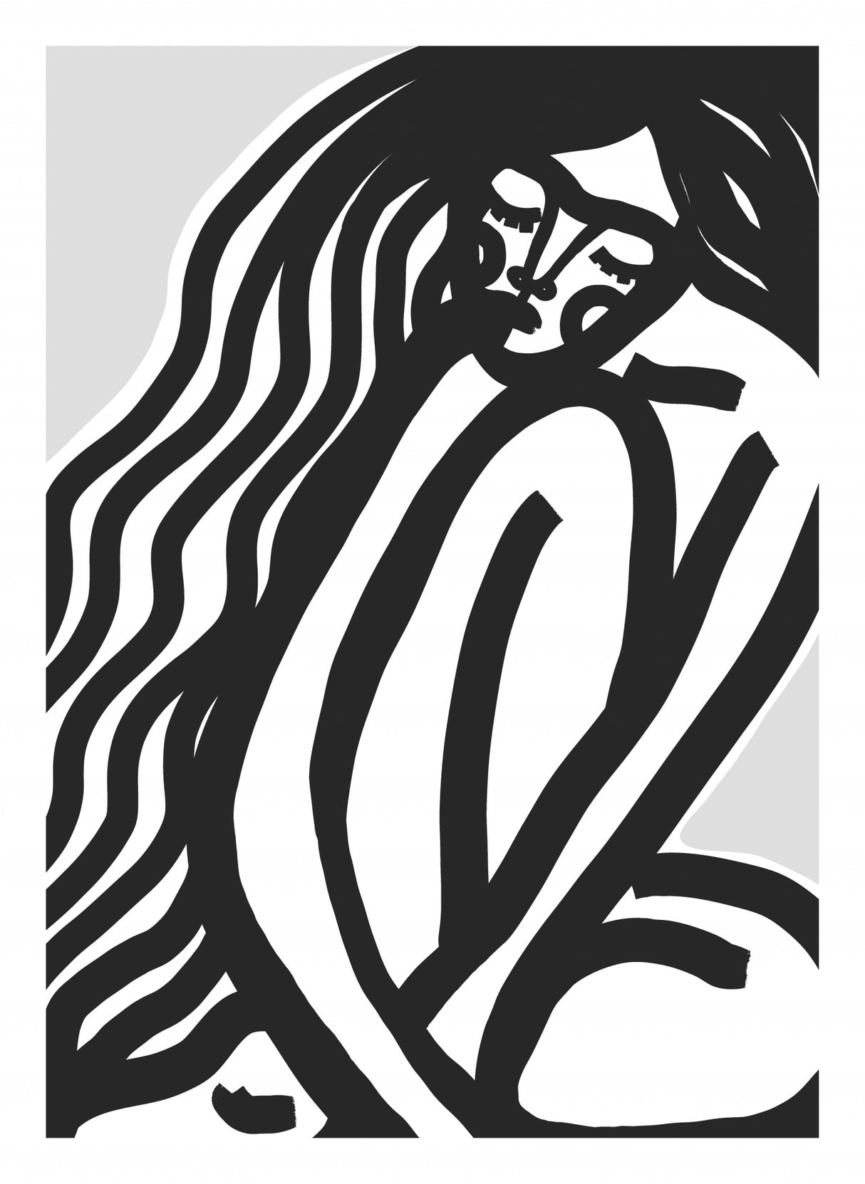 The Silence (Black) Poster och Canvastavla