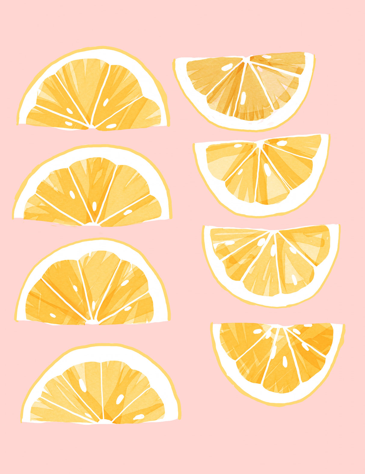 Sliced Lemons Poster och Canvastavla