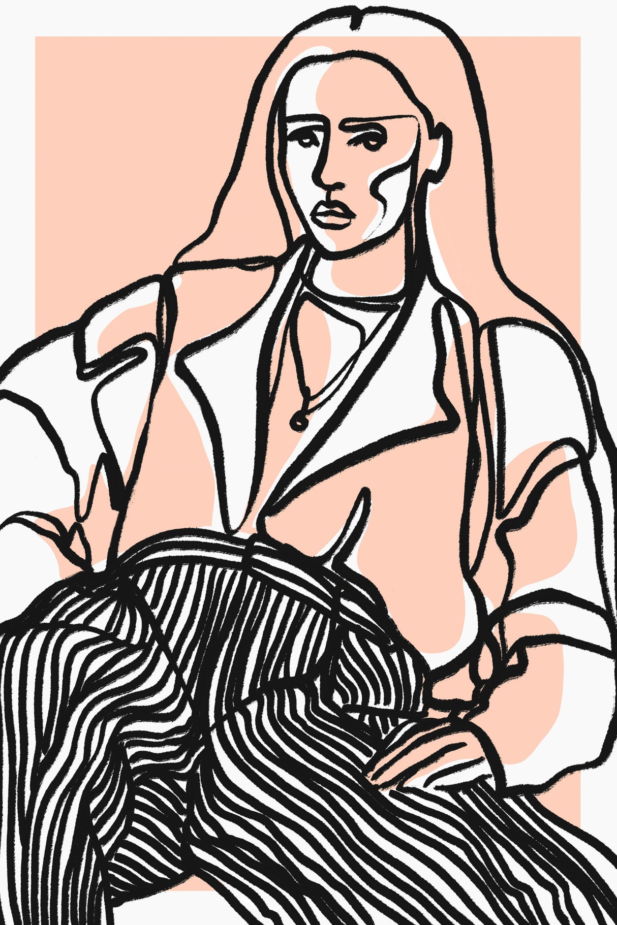 Do You Remember (Peach) Poster och Canvastavla