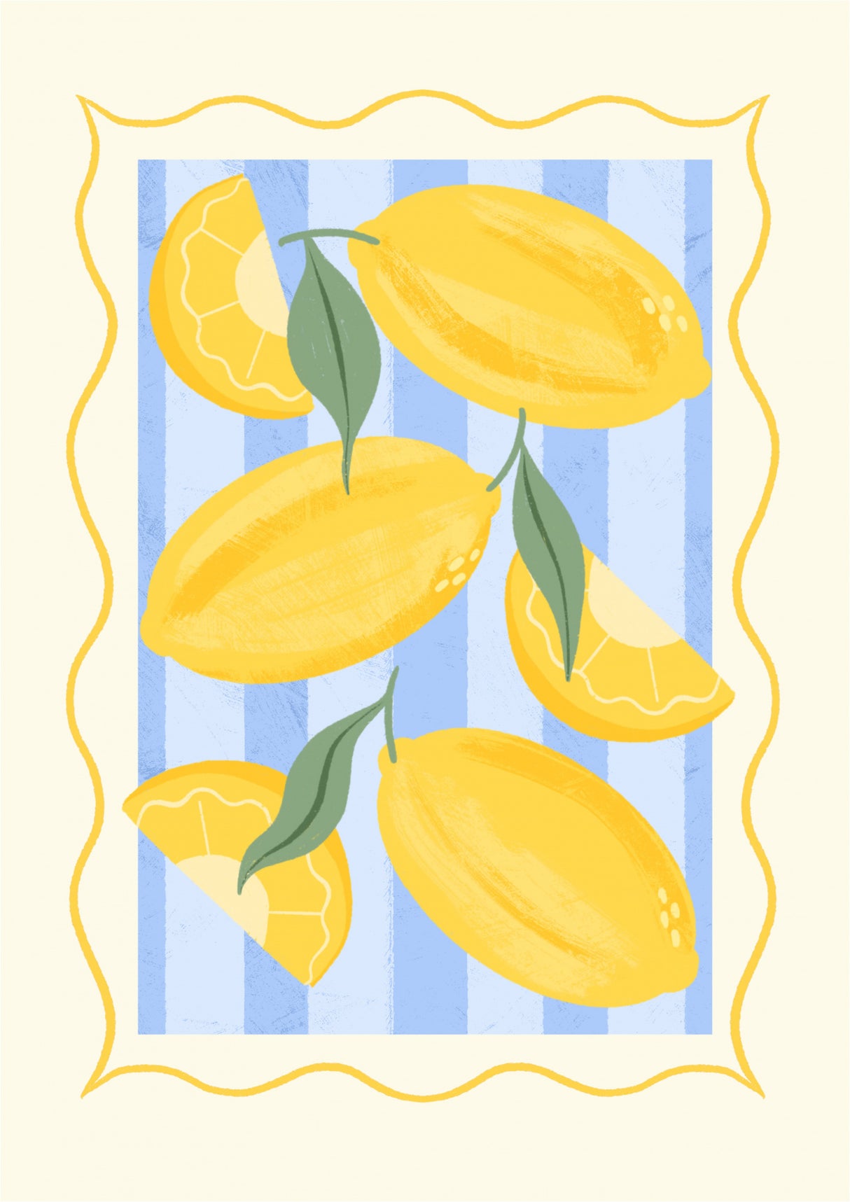 Lemons of Italy Poster och Canvastavla