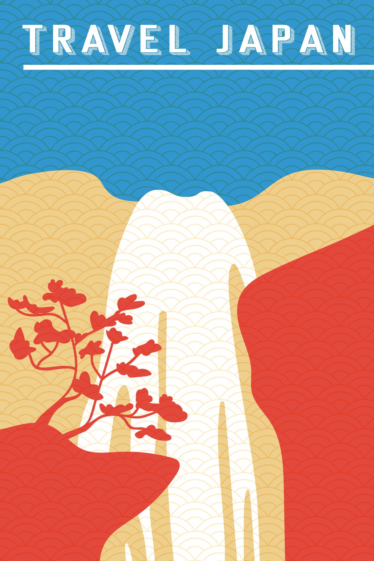 Traval Japan Minimilism I Poster och Canvastavla