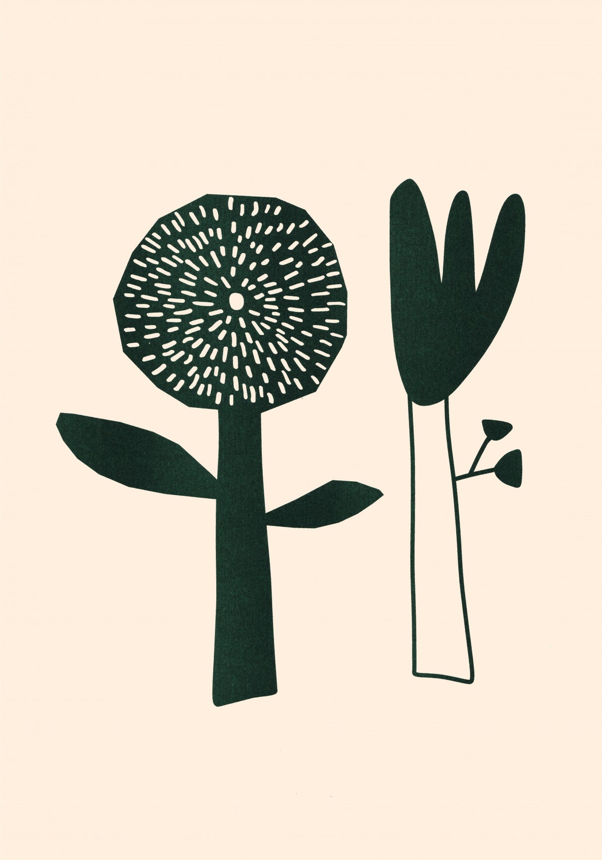 Riso Flowers Poster och Canvastavla