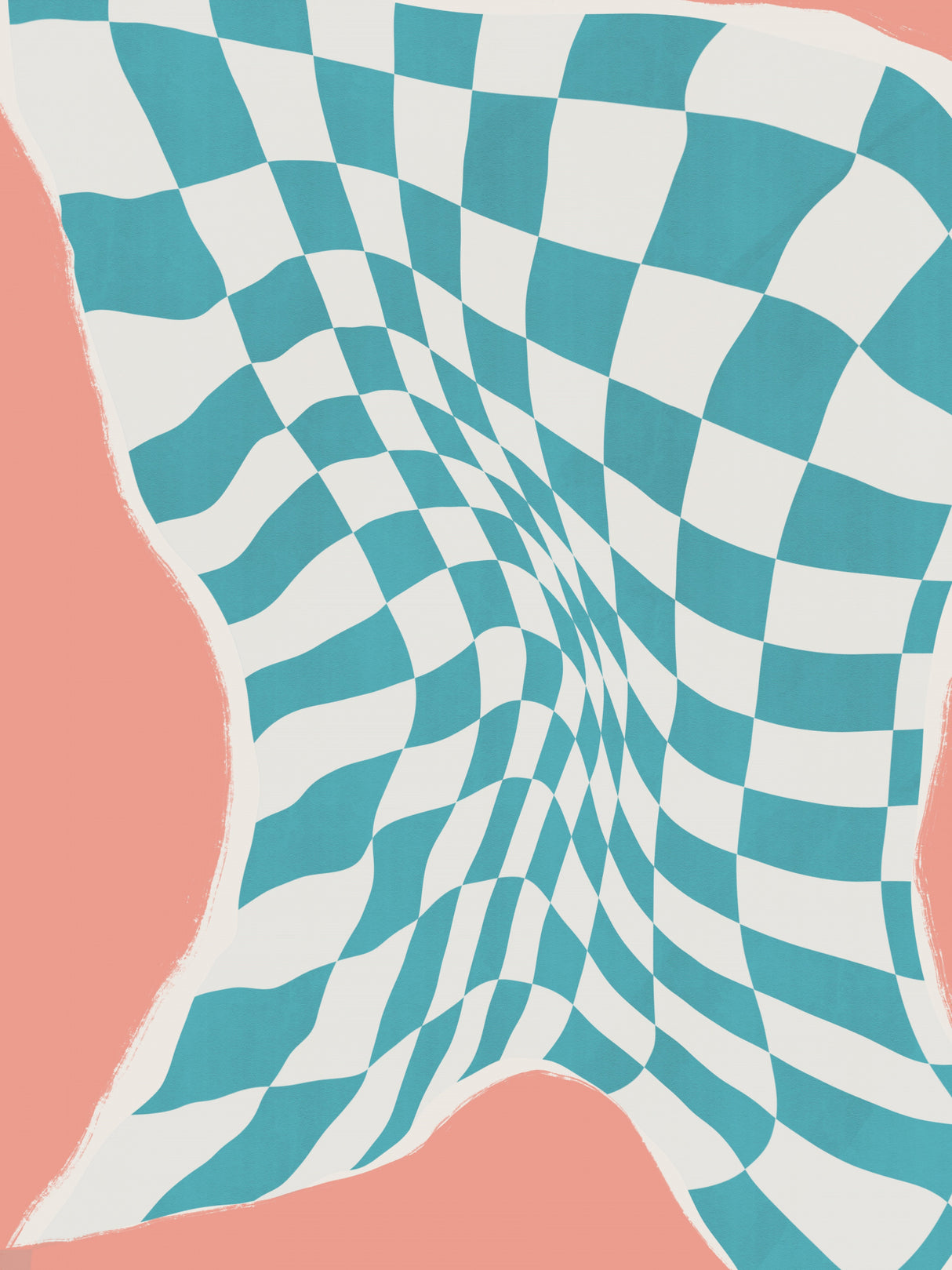 Line Drying Fabric In the Wind Poster och Canvastavla