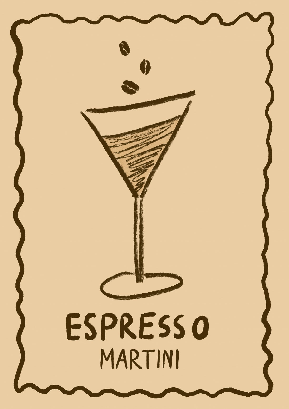 Poster Espresso Martini Up Poster och Canvastavla