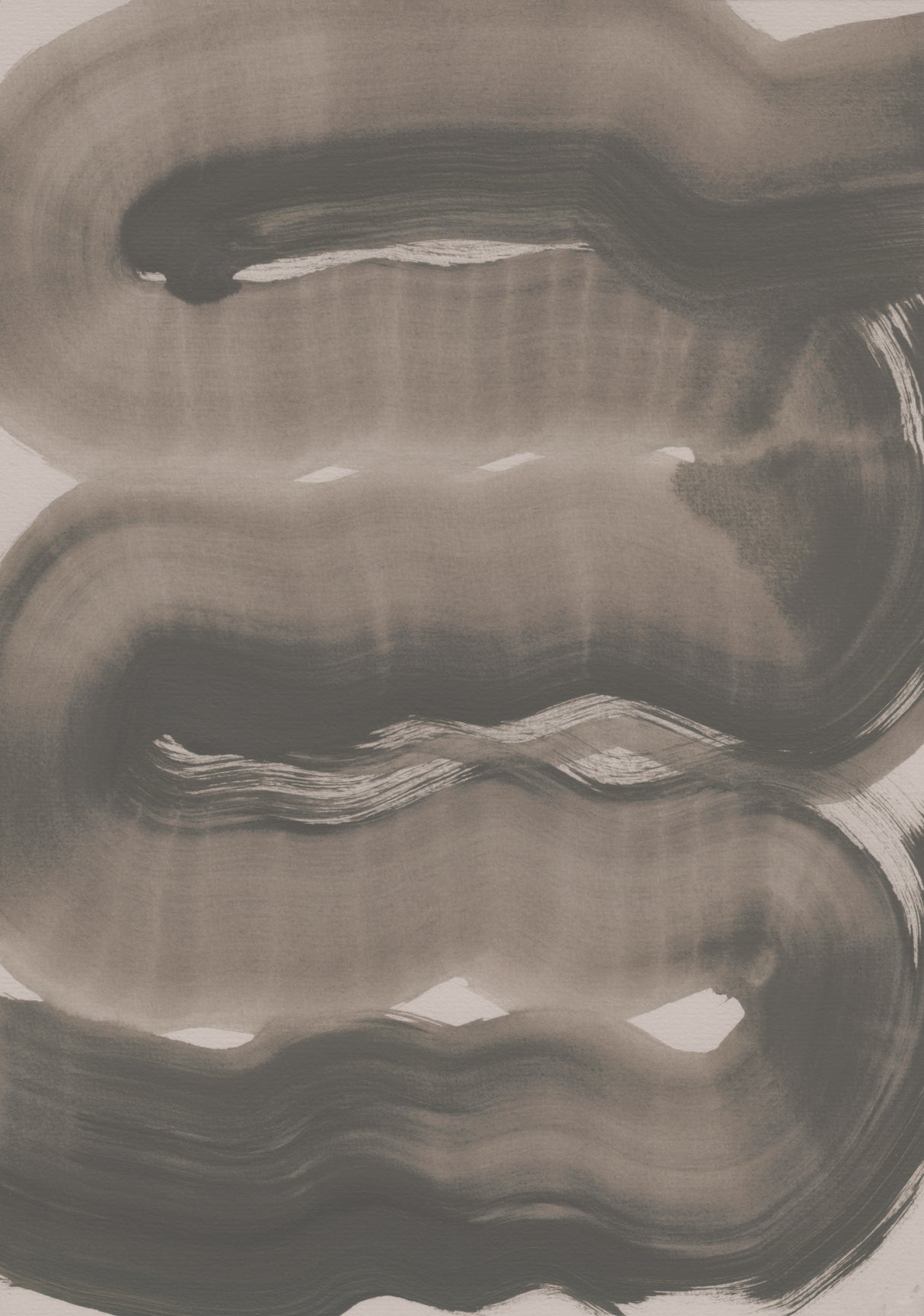 Abstract Brush Strokes 163X Poster och Canvastavla