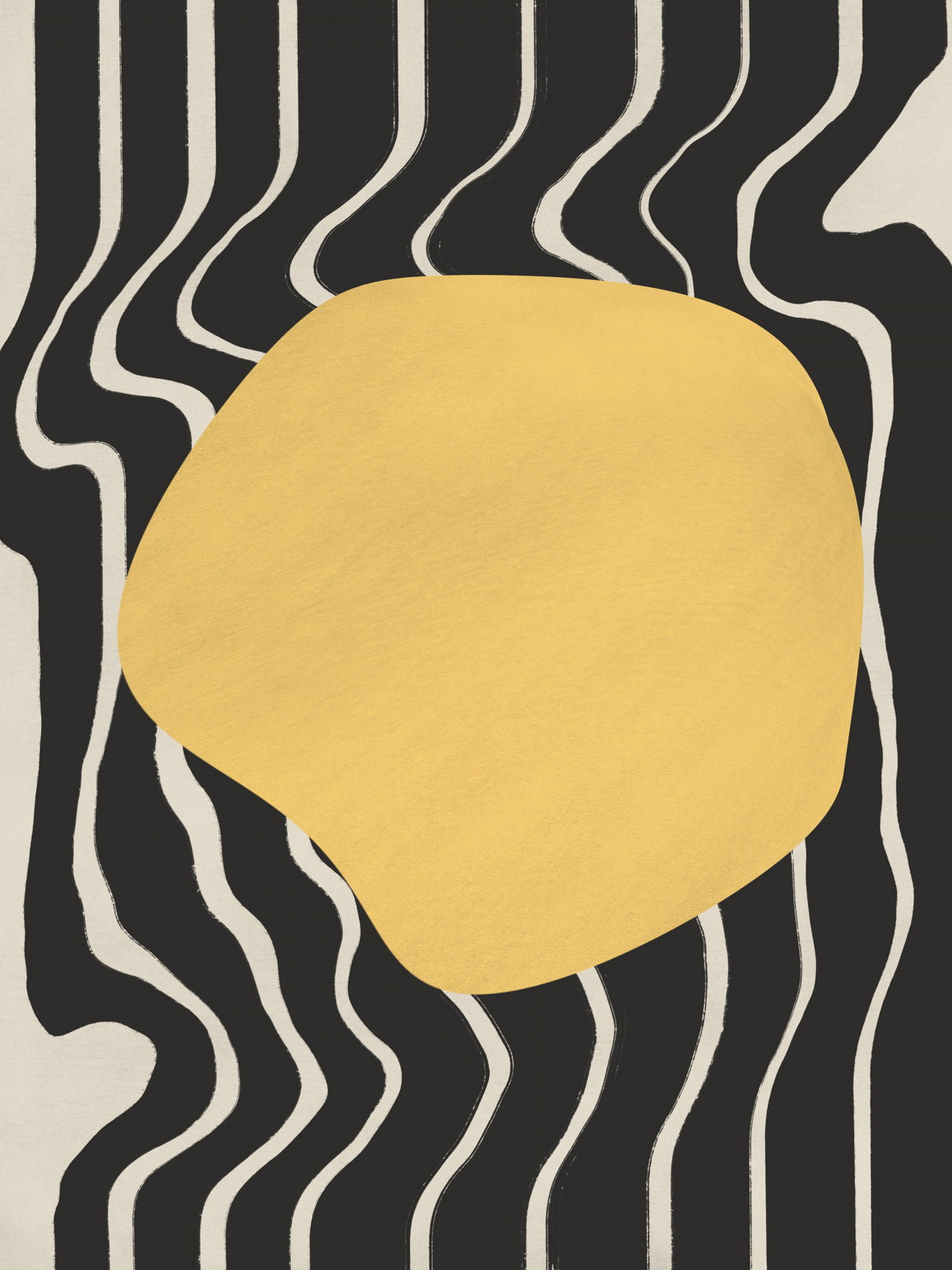 Liquid Yellow Poster och Canvastavla