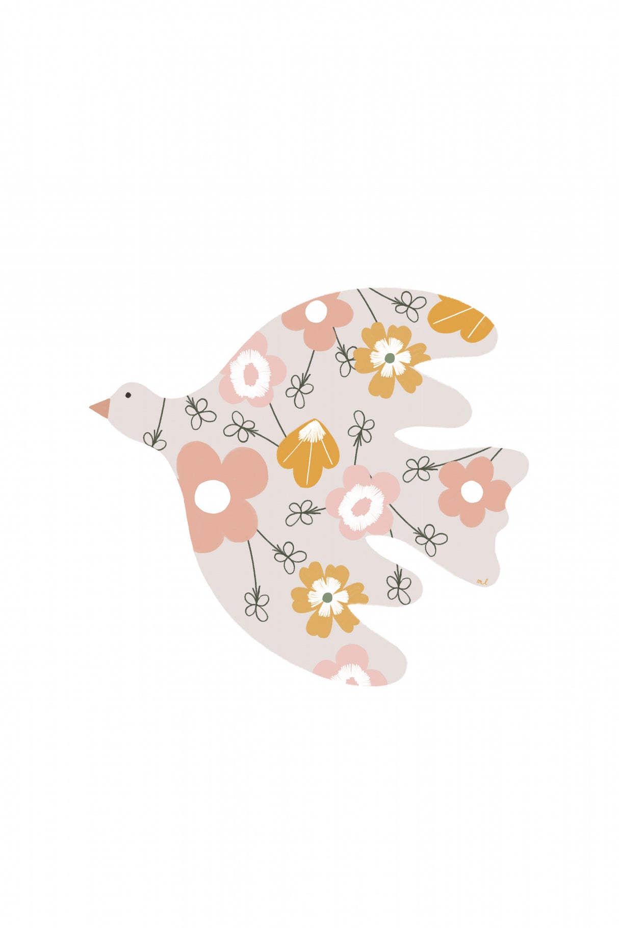 Spring Bird 24x36 Poster och Canvastavla