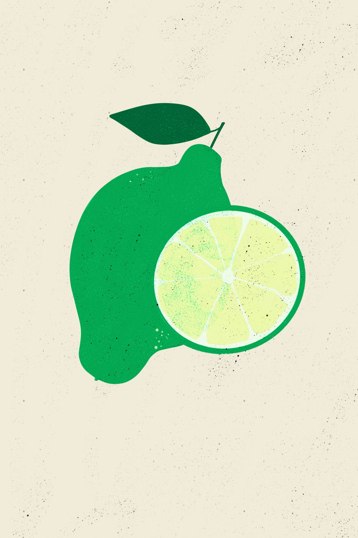 Citrus Illustration Poster och Canvastavla