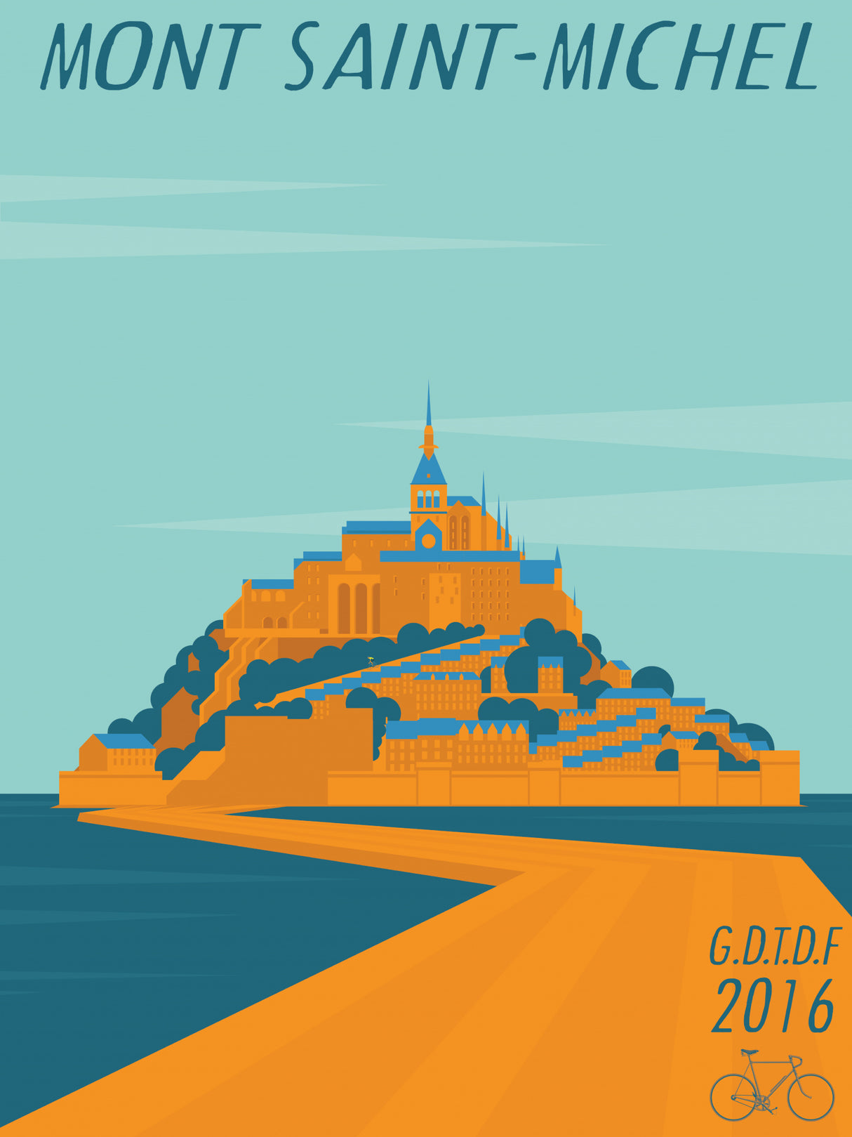 Mont Saint Michel Poster och Canvastavla