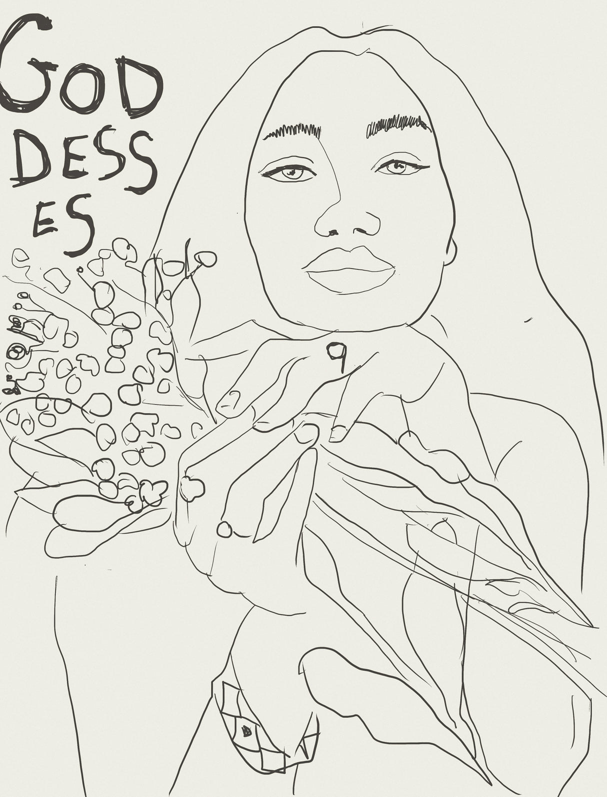 Goddesses No3 Poster och Canvastavla