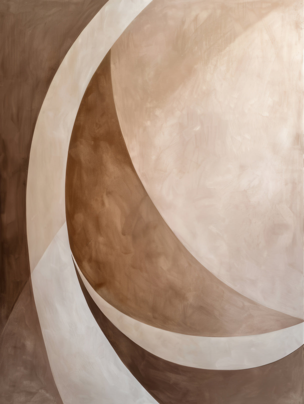 Abstract Art 0002 Beige Brown Geo Abstract 0009 Geo Brown Beige Bg 20.jpg.jpg Poster och Canvastavla