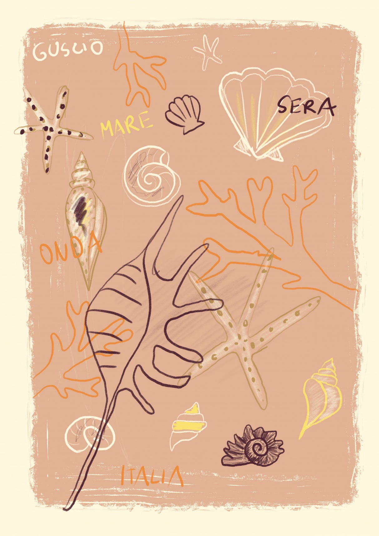 Shells Poster och Canvastavla