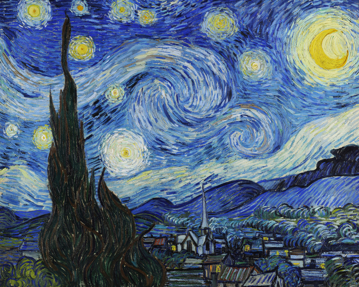 The Starry Night Poster och Canvastavla
