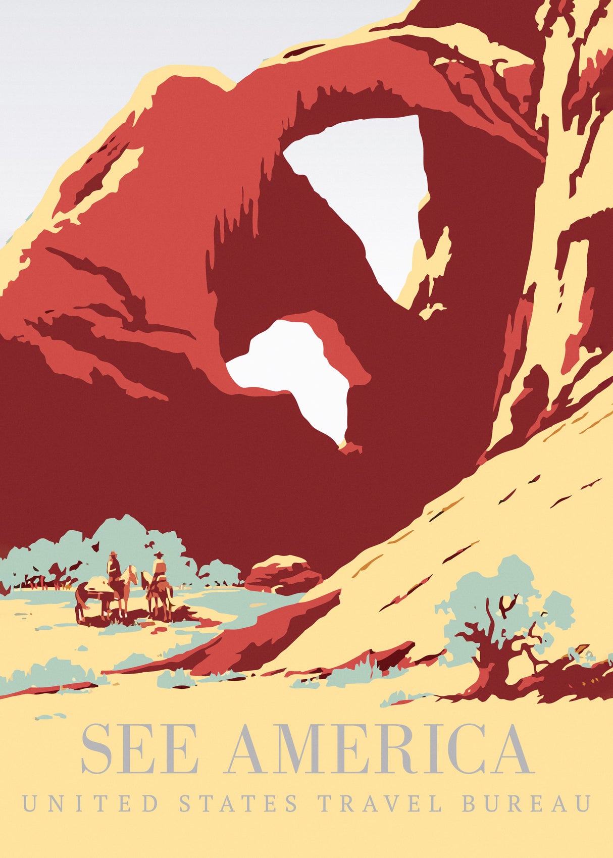 See America Poster Poster och Canvastavla