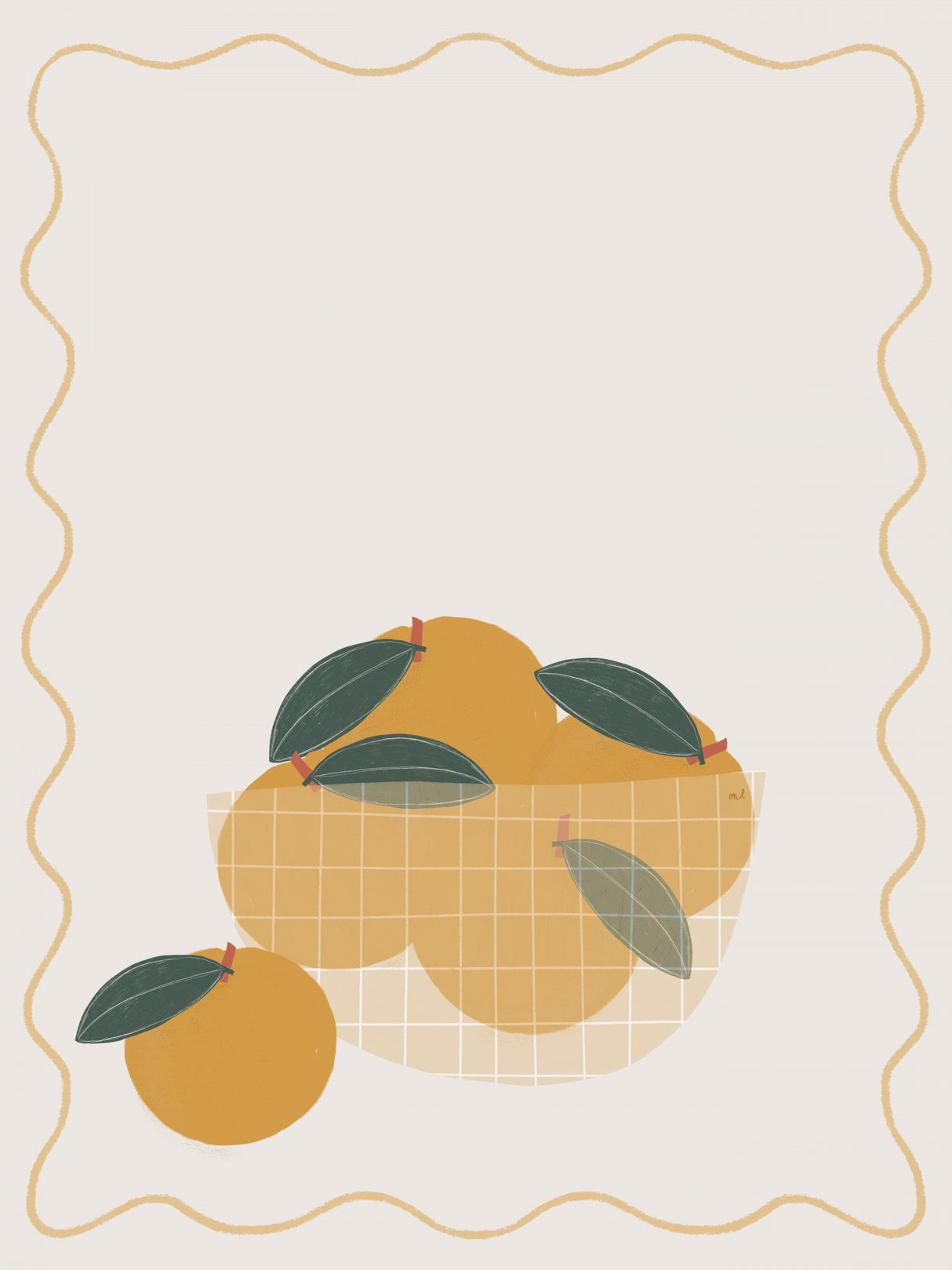 Bowl of Oranges Poster och Canvastavla