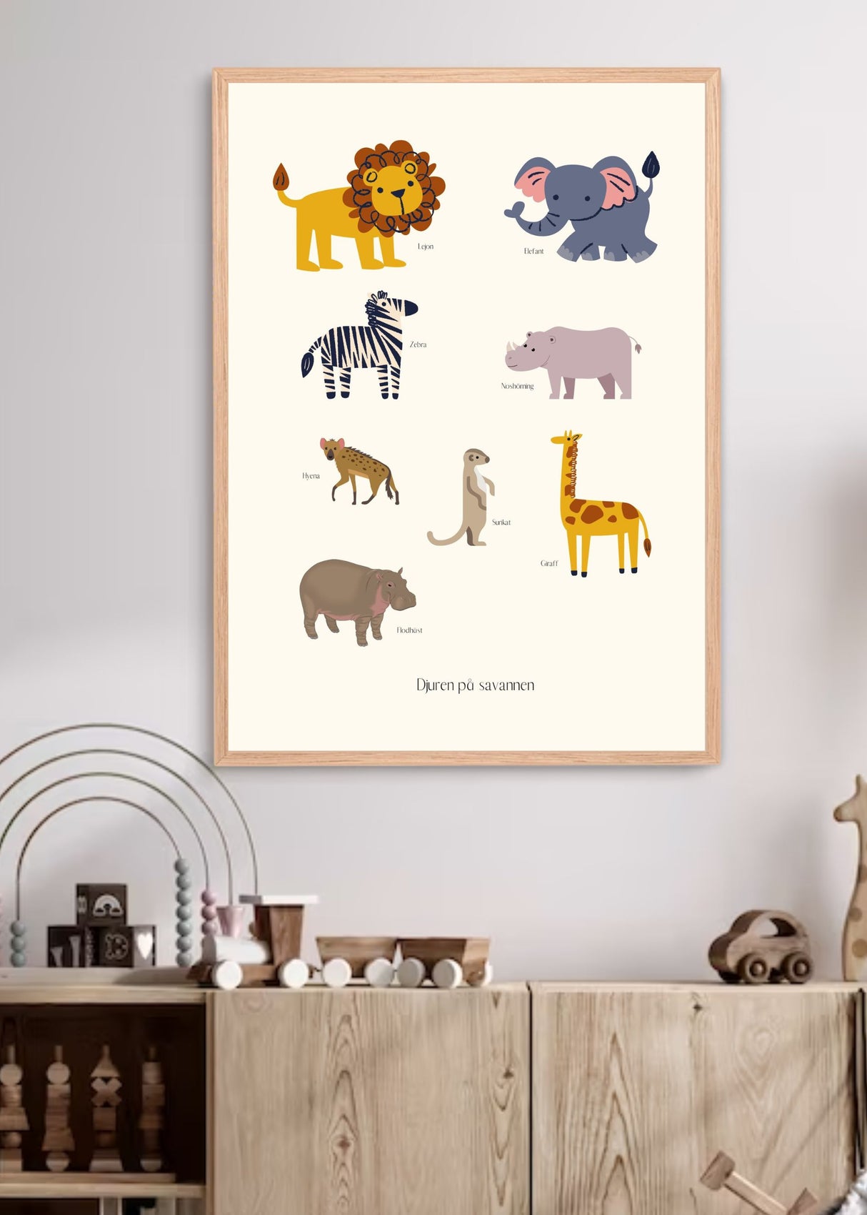 djuren-pa-savannen-no-1 poster