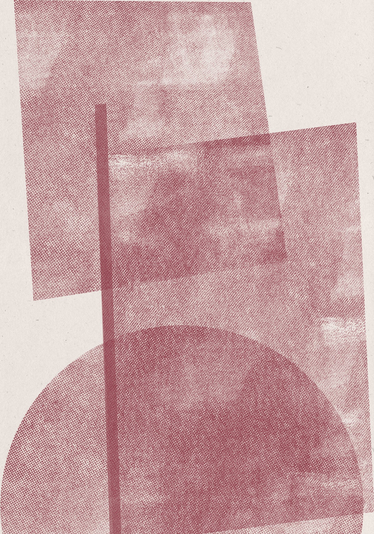 Paper Red Collage No.4 Poster och Canvastavla