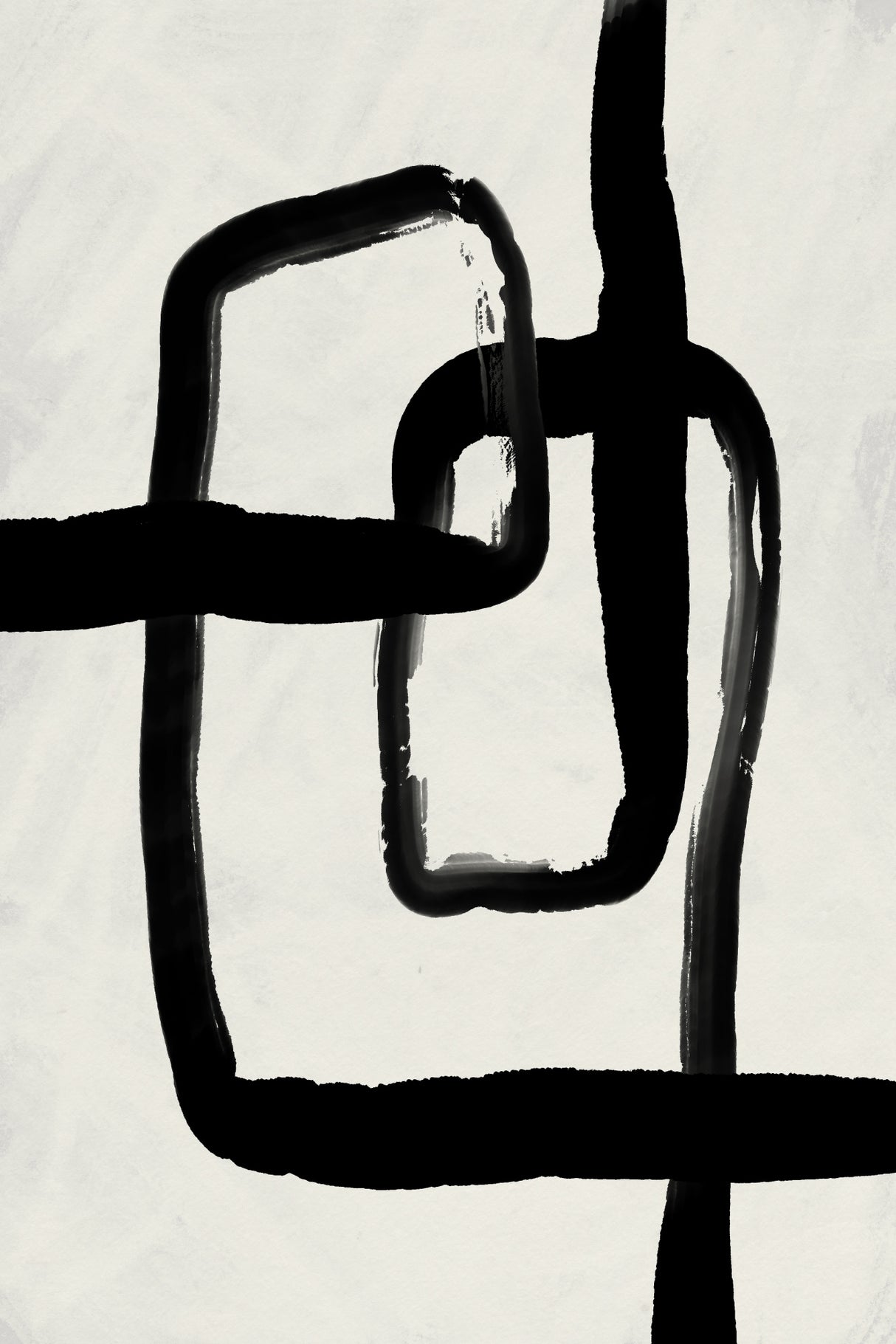 Blackstrokesno8 Poster och Canvastavla