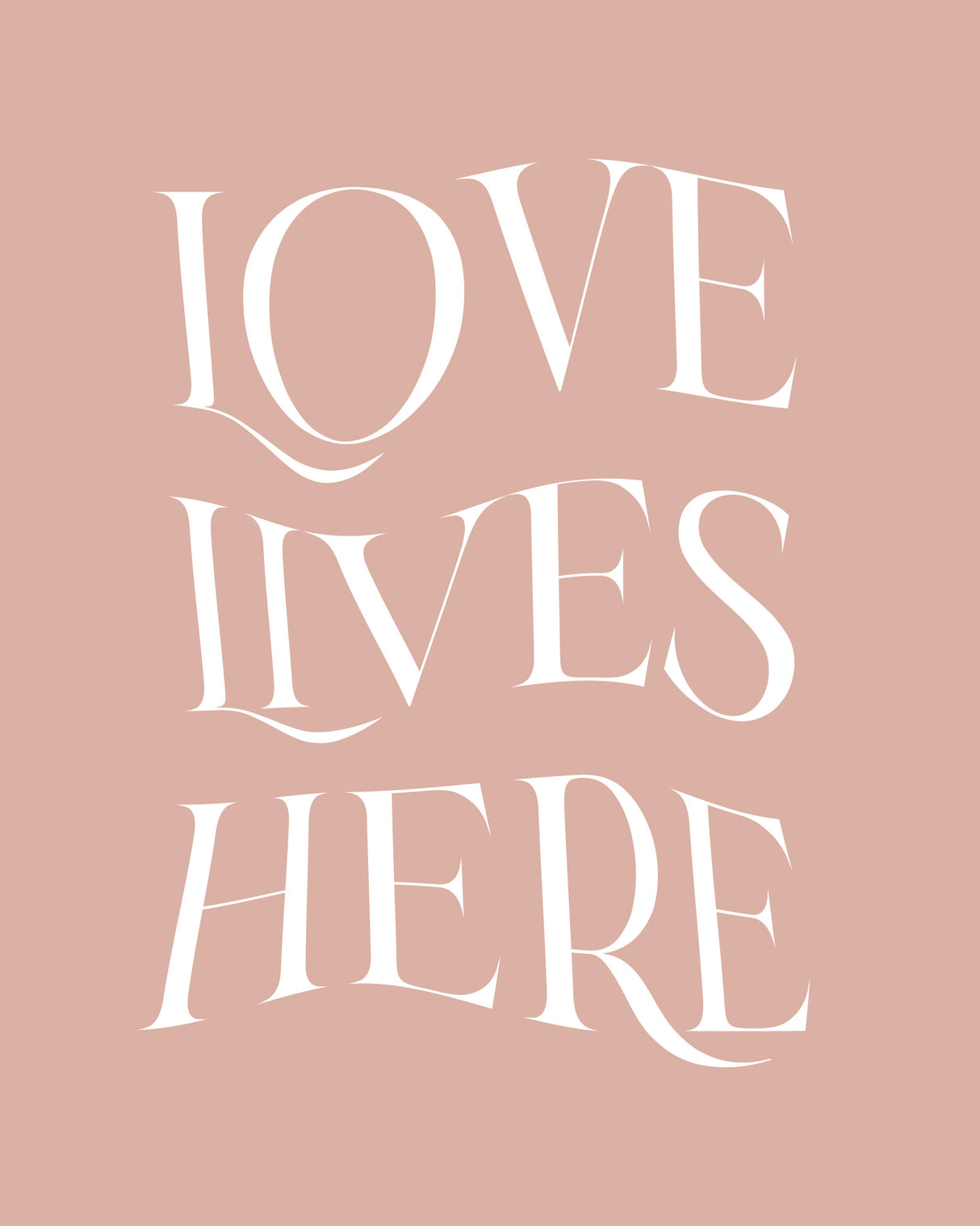 Love Lives Here Poster och Canvastavla