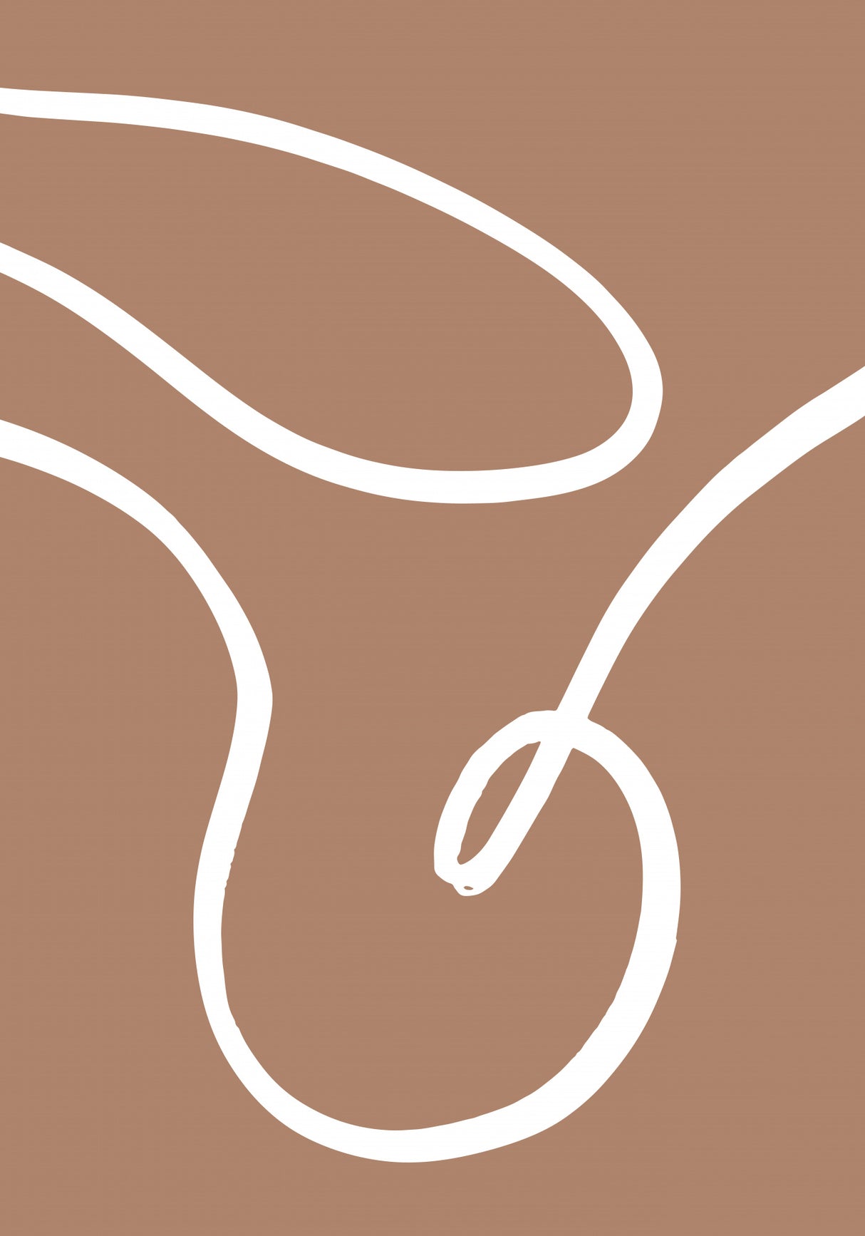 Lines Mocha 2 Poster och Canvastavla