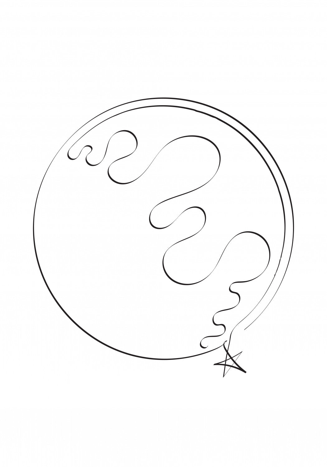 Earth Caligraphy Poster och Canvastavla