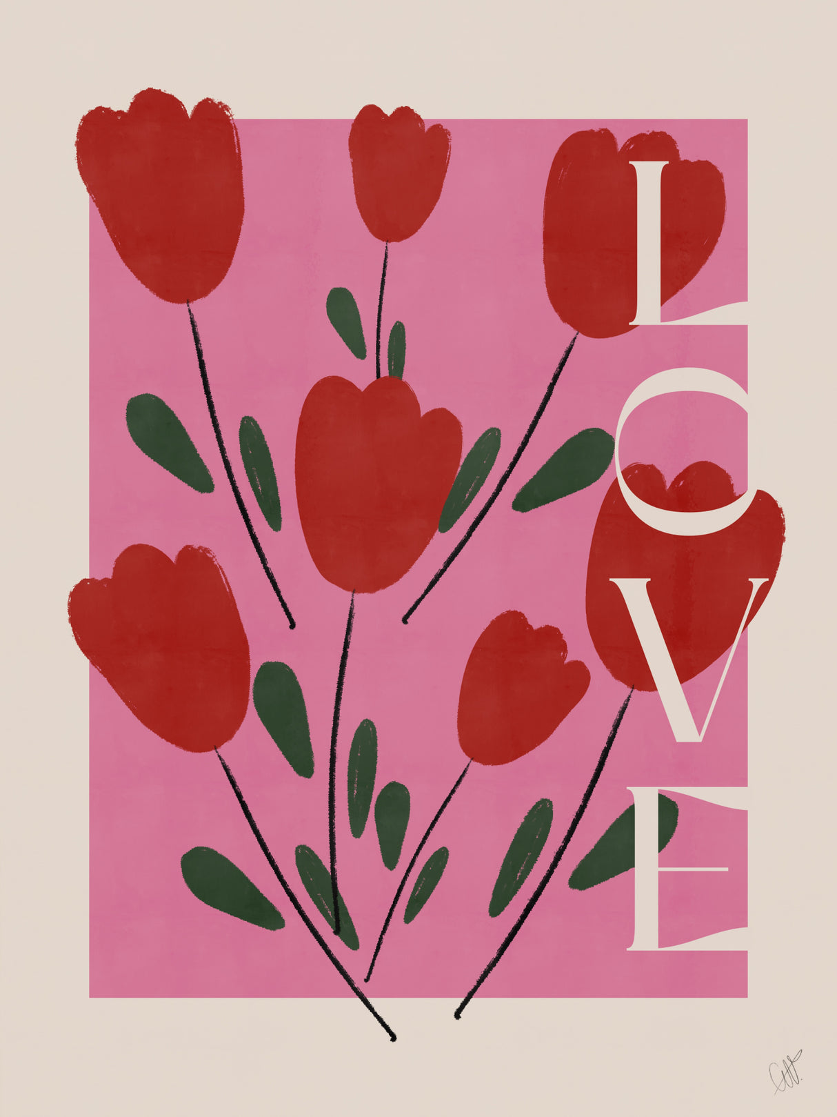 Tulips Poster och Canvastavla