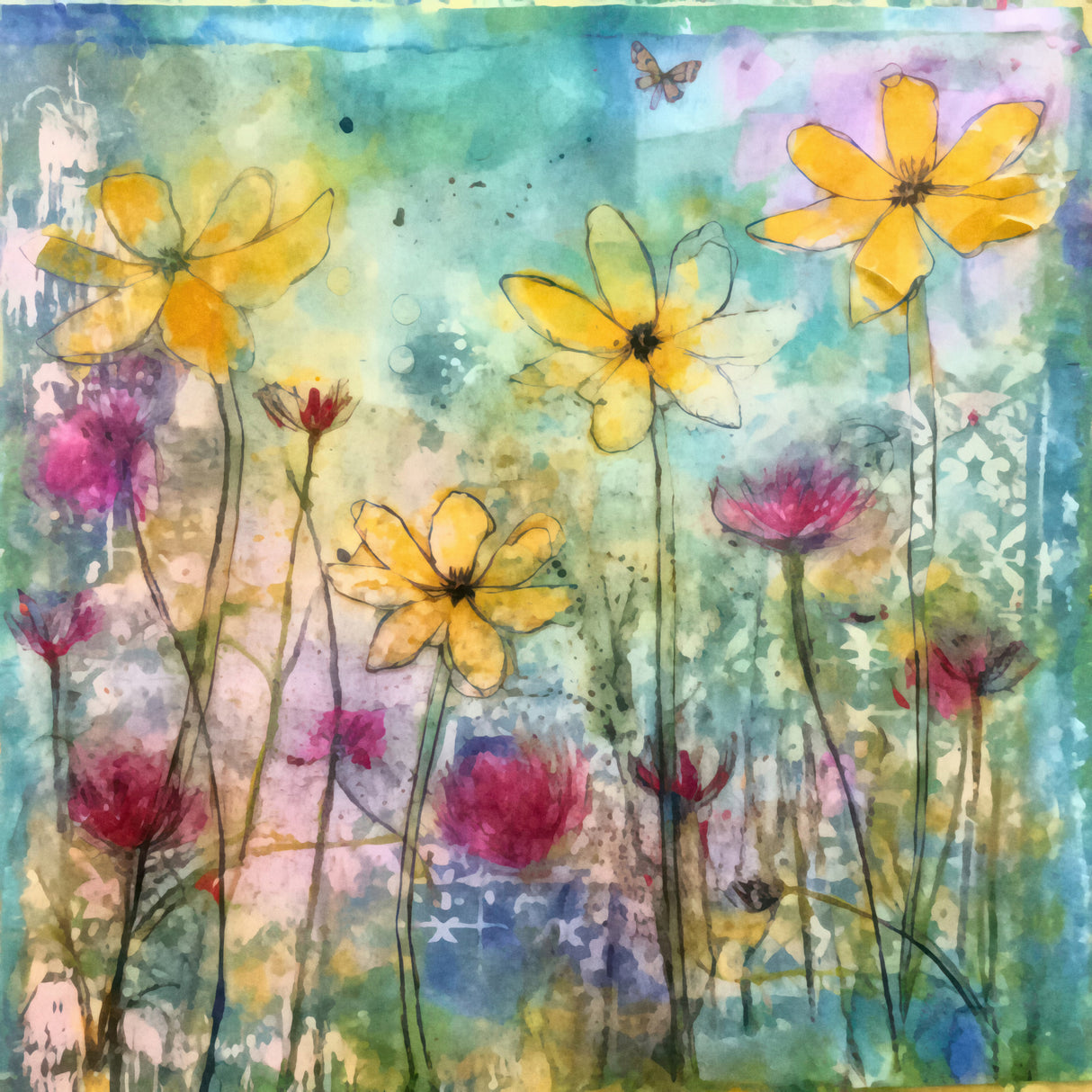 Summer Meadow Poster och Canvastavla