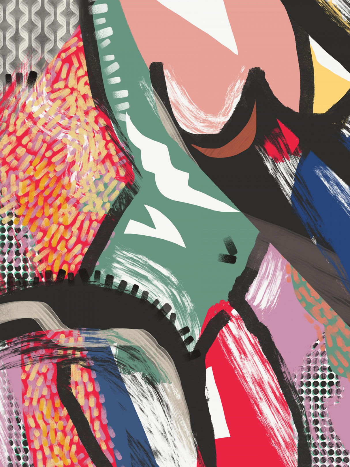 Abstract Ballerina Poster och Canvastavla