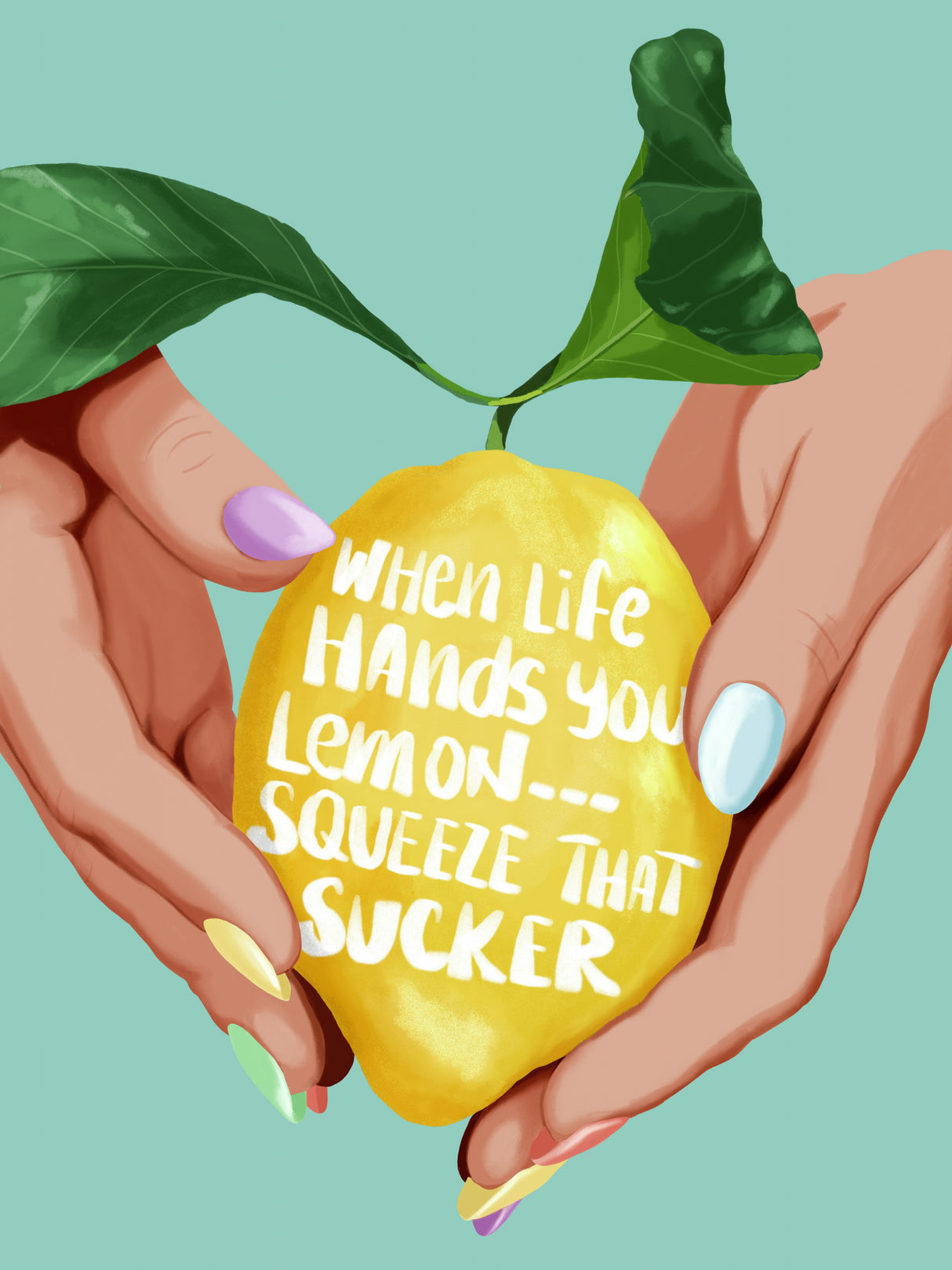 Squeeze That Lemon Poster och Canvastavla