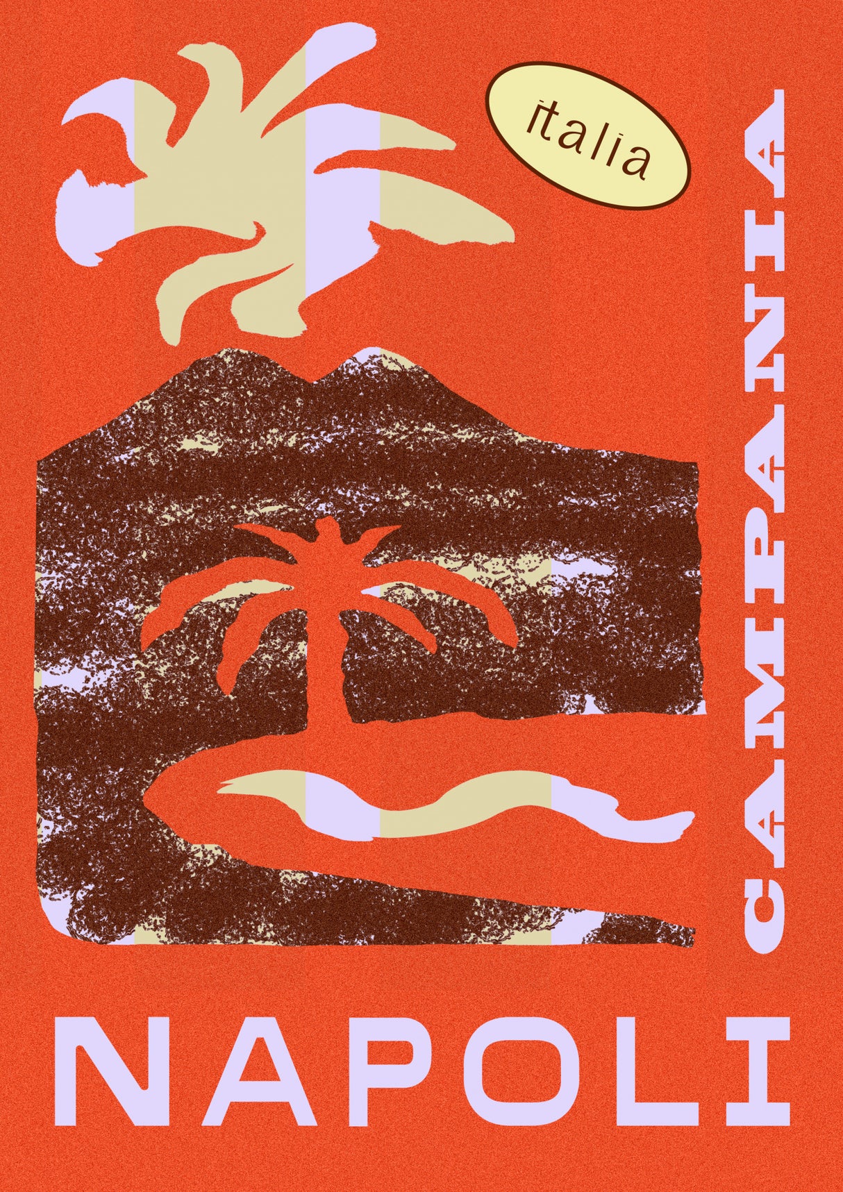 Napoli Campanha Poster och Canvastavla