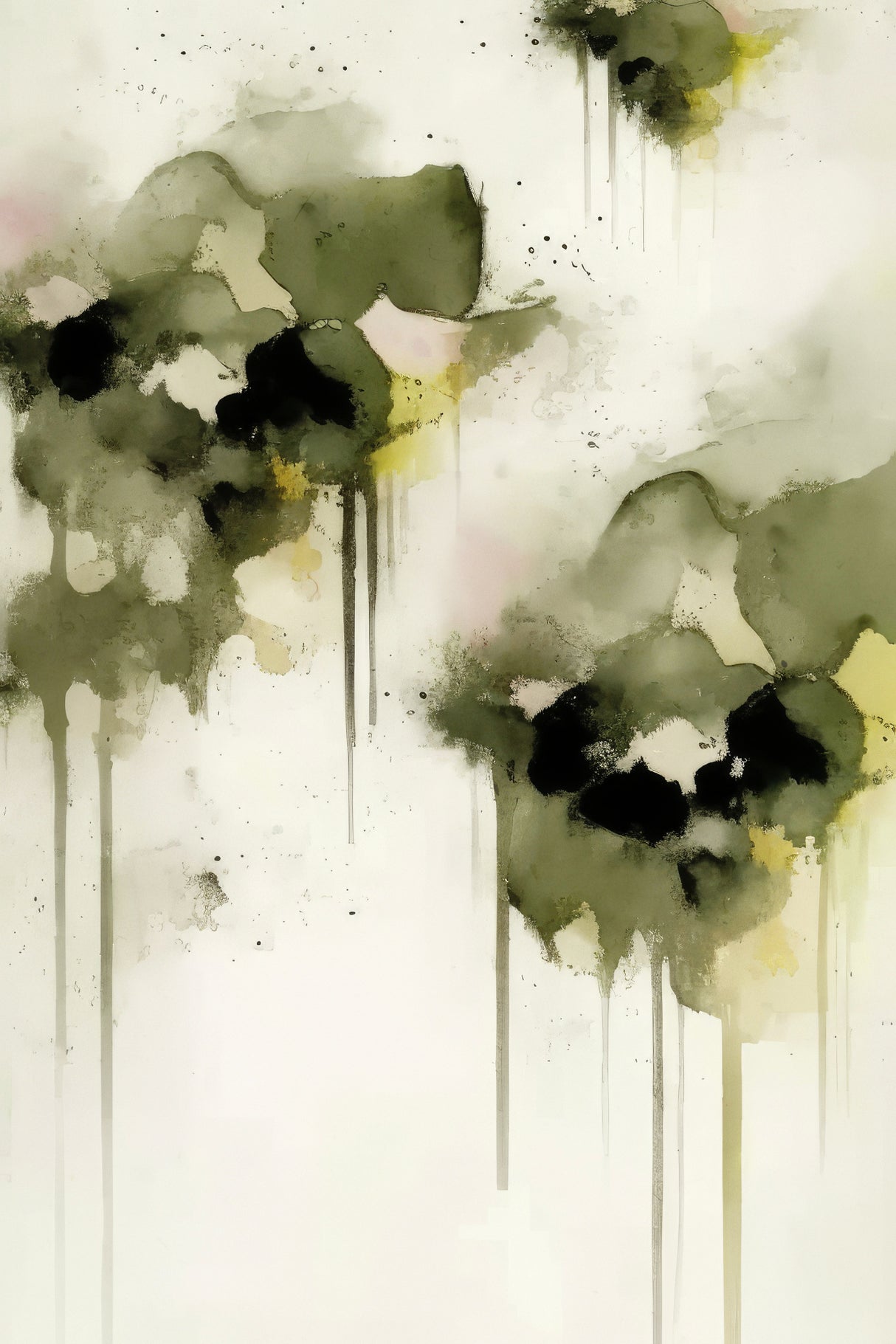 Greenpansies Poster och Canvastavla